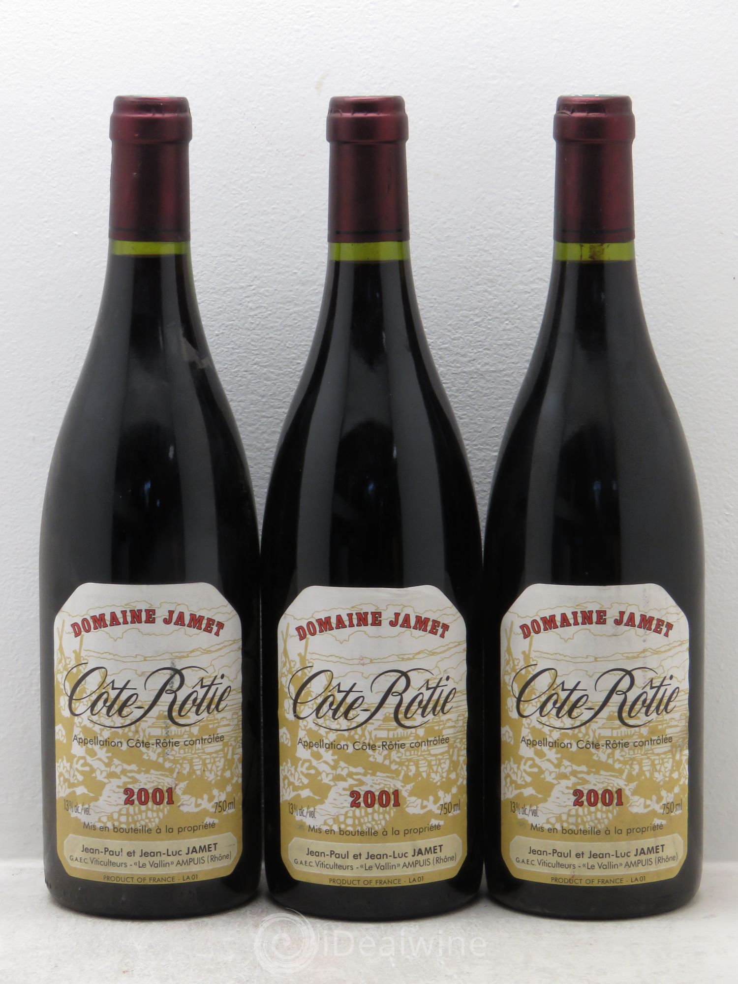 Côte-Rôtie Jamet (Domaine) 2001 - Lot de 3 bouteilles - 0