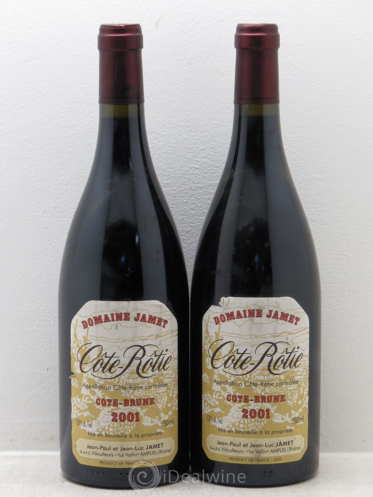 Côte-Rôtie Côte Brune Jamet (Domaine) 2001 - Lot de 2 bouteilles - 0