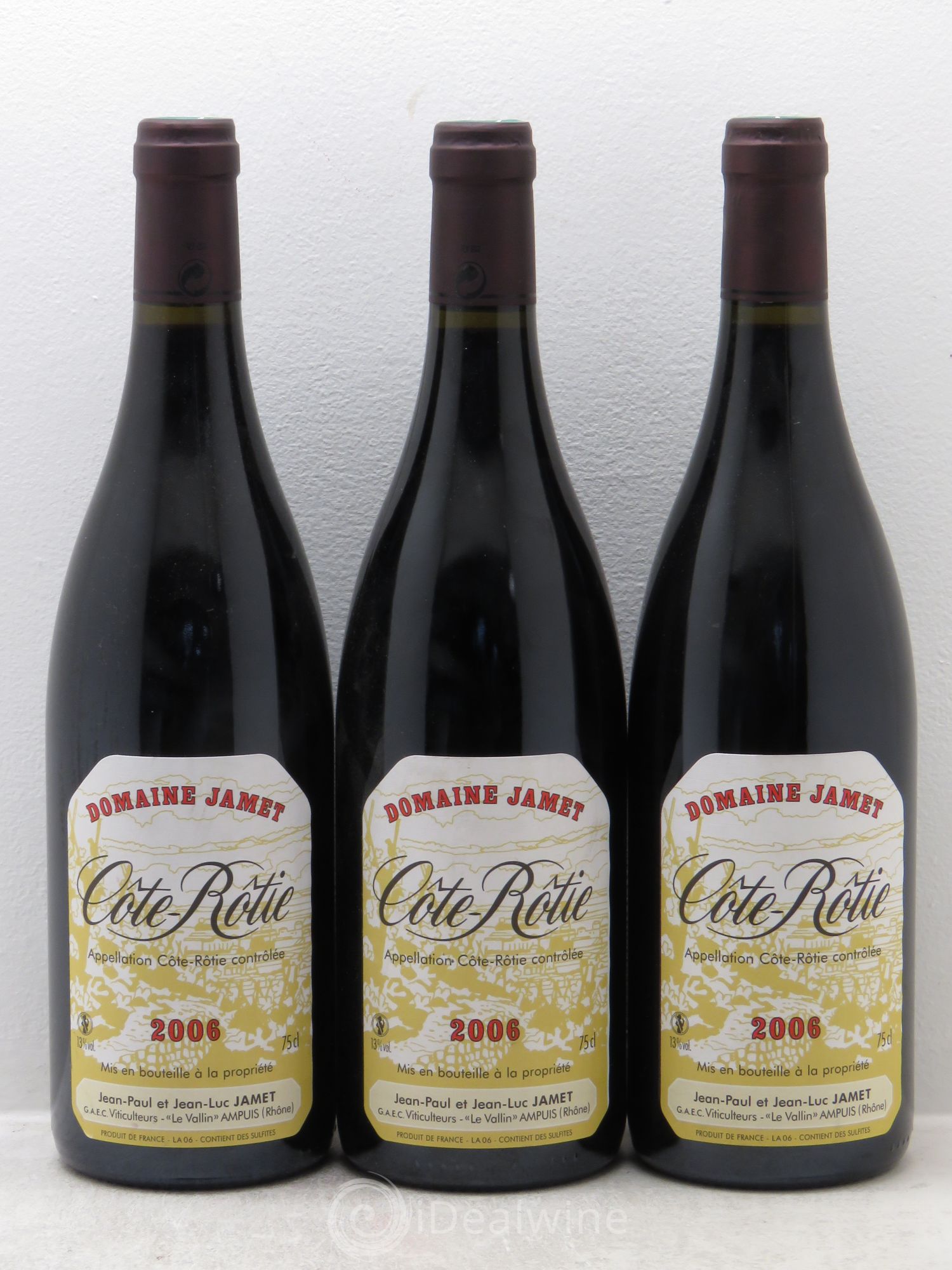 Côte-Rôtie Jamet (Domaine) 2006 - Lot de 3 bouteilles - 0