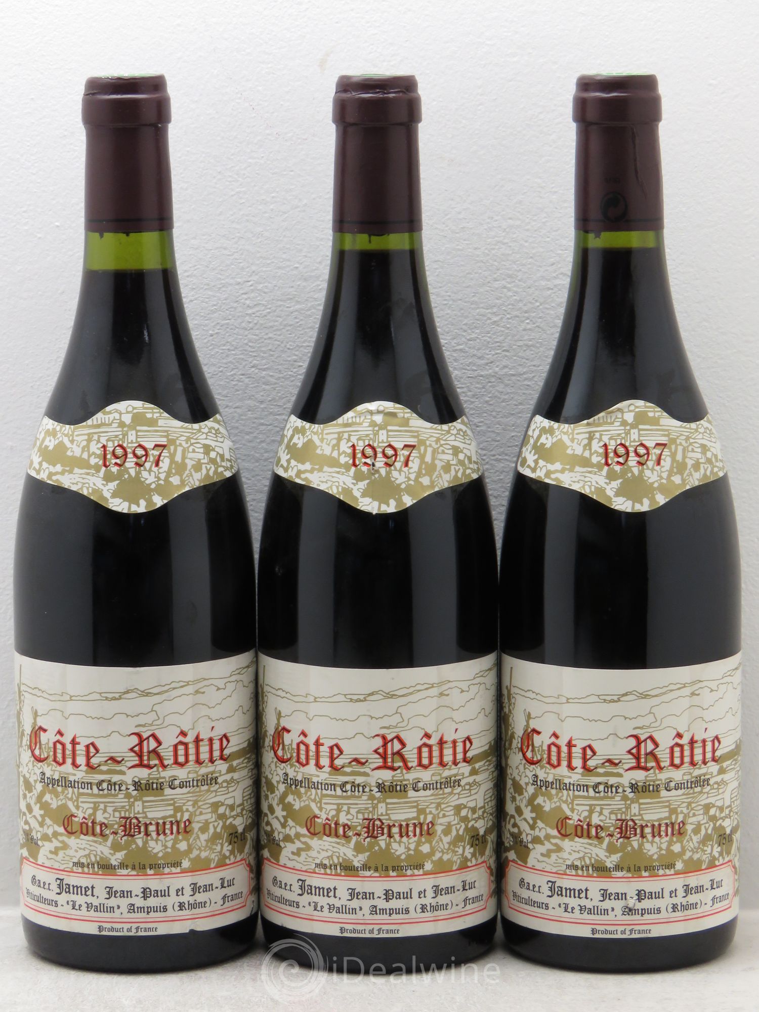 Côte-Rôtie Côte Brune Jamet (Domaine) 1997 - Lot de 3 bouteilles - 0
