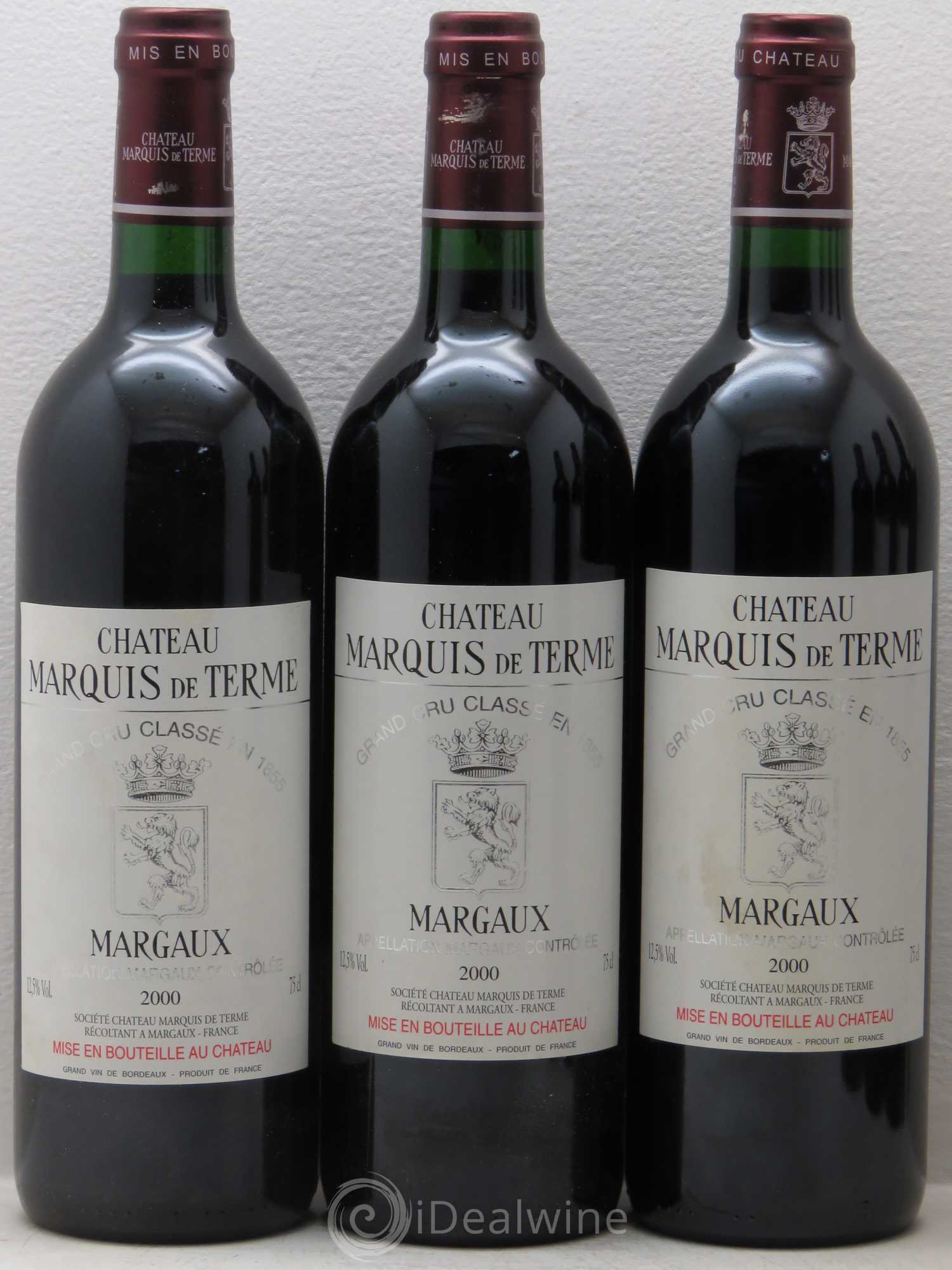 Château Marquis de Terme 4ème Grand Cru Classé 2000 - Lot de 12 bouteilles - 3