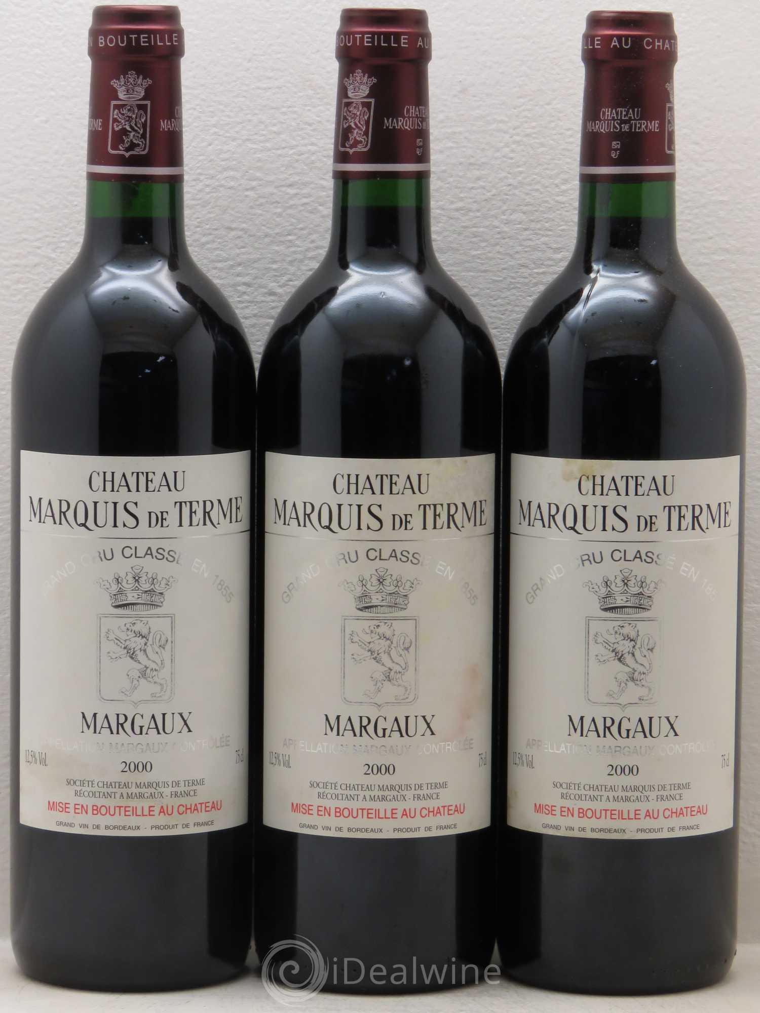 Château Marquis de Terme 4ème Grand Cru Classé 2000 - Lot de 12 bouteilles - 4