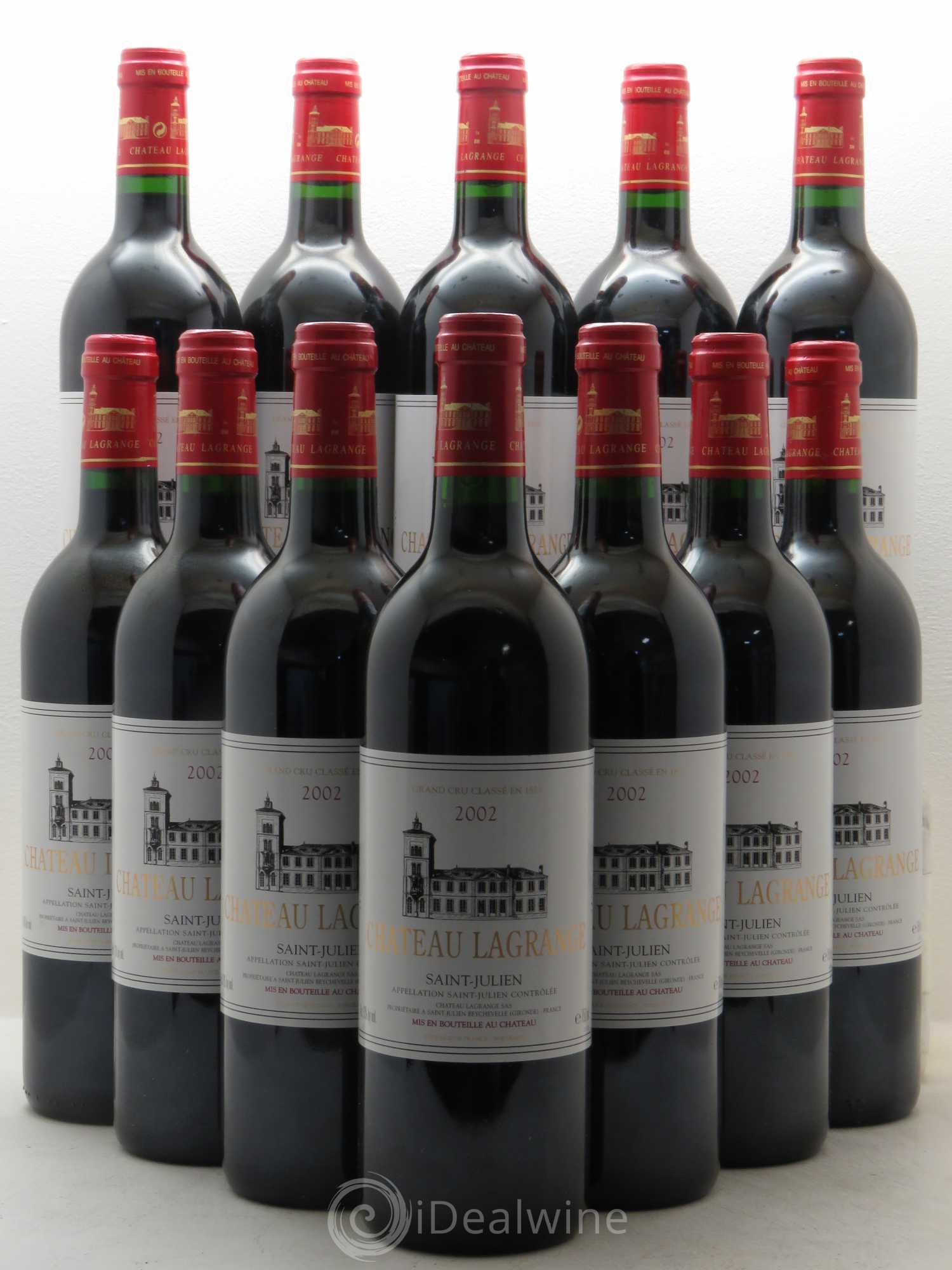Château Lagrange 3ème Grand Cru Classé 2002 - Lot de 12 bouteilles - 0