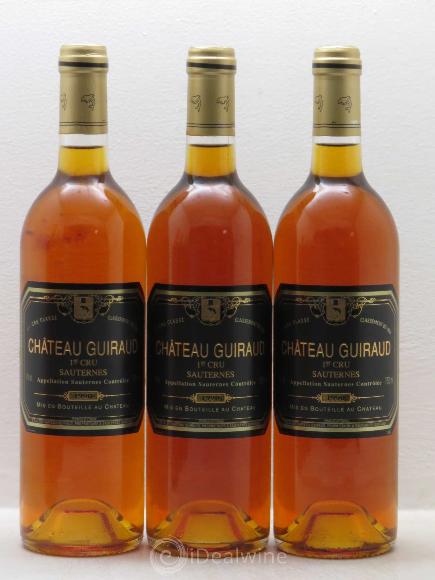 Château Guiraud 1er Grand Cru Classé 1990 - Lotto di 6 bottiglie - 1