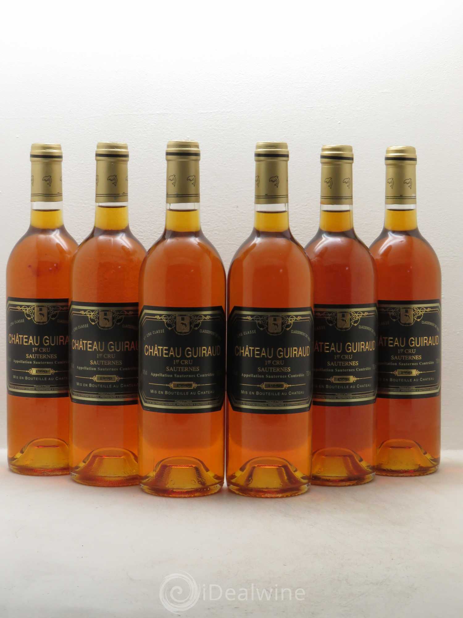 Château Guiraud 1er Grand Cru Classé 1990 - Lotto di 6 bottiglie - 0