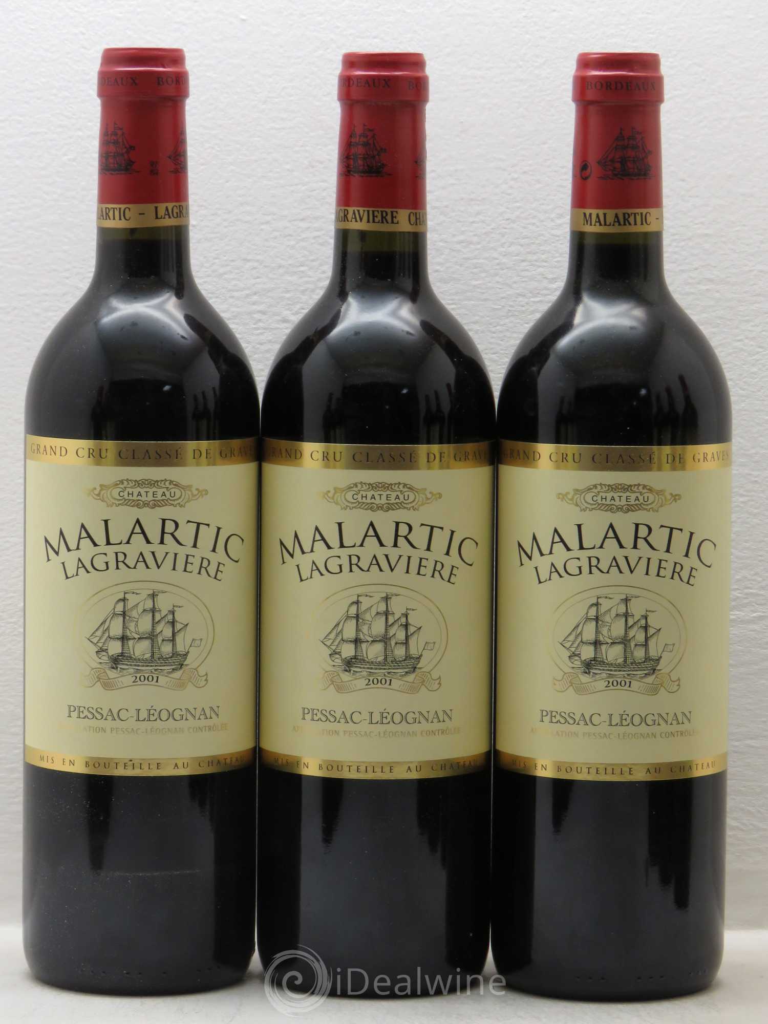 Château Malartic-Lagravière Cru Classé de Graves 2001 - Lot de 12 bouteilles - 2