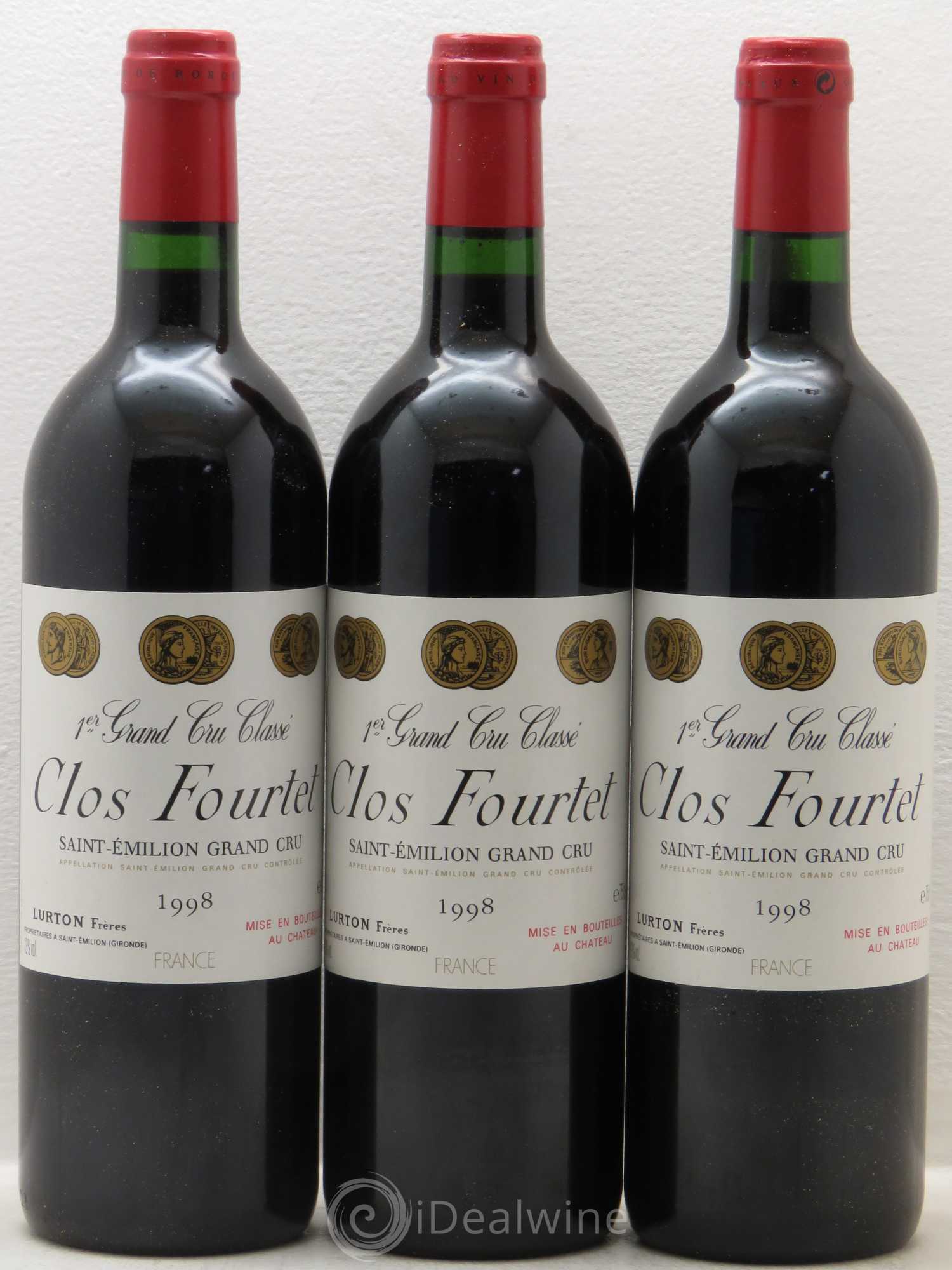 Clos Fourtet 1er Grand Cru Classé B 1998 - Lot de 12 bouteilles - 4