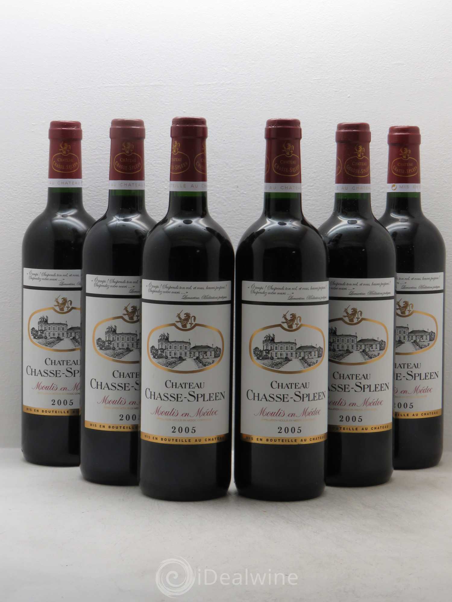 Château Chasse Spleen 2005 - Lot de 6 bouteilles - 0