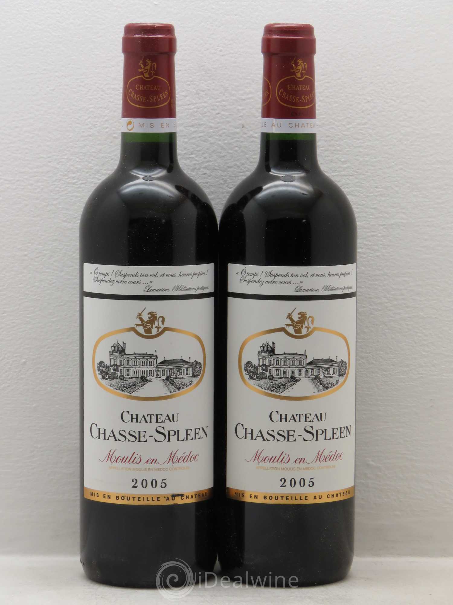 Château Chasse Spleen 2005 - Lot de 2 bouteilles - 0