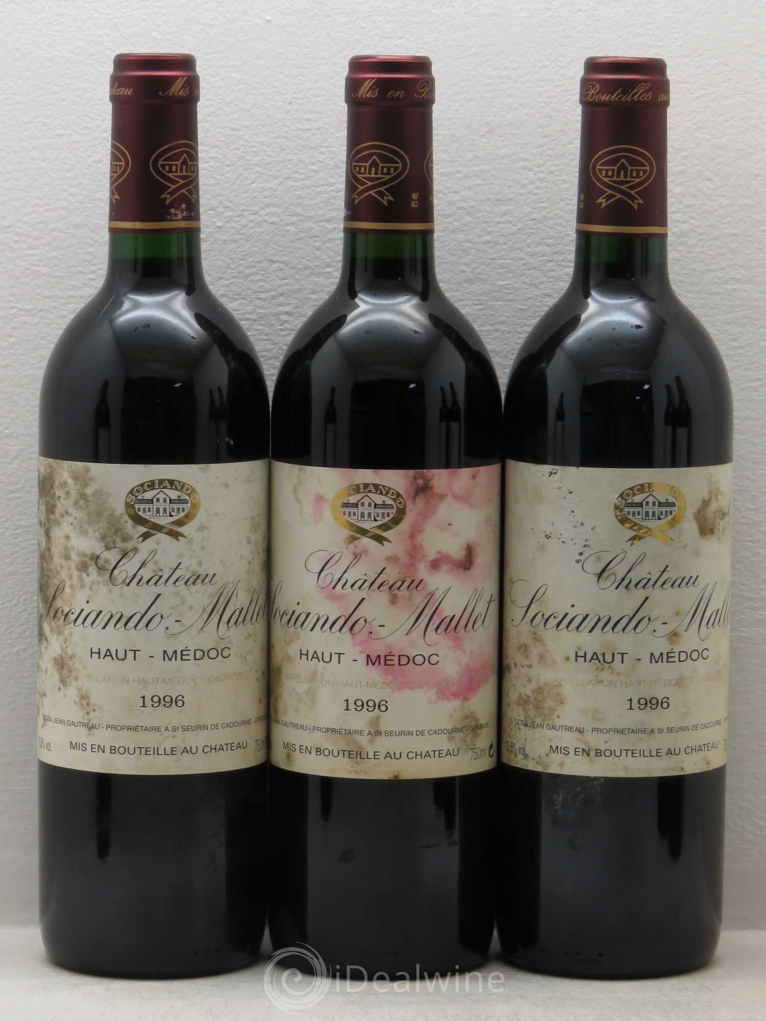 Château Sociando Mallet 1996 - Lot de 12 bouteilles - 3