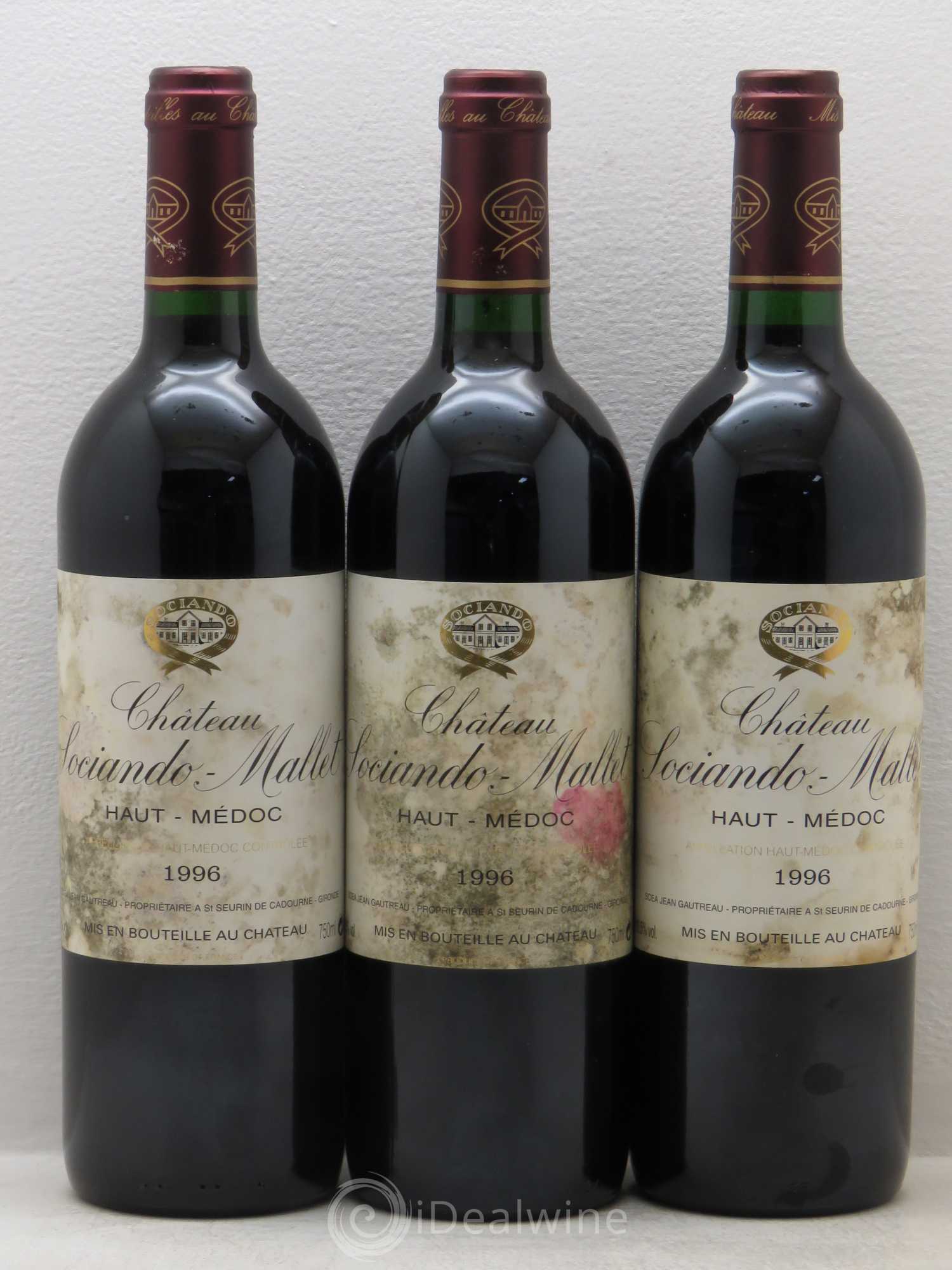Château Sociando Mallet 1996 - Lot de 12 bouteilles - 4