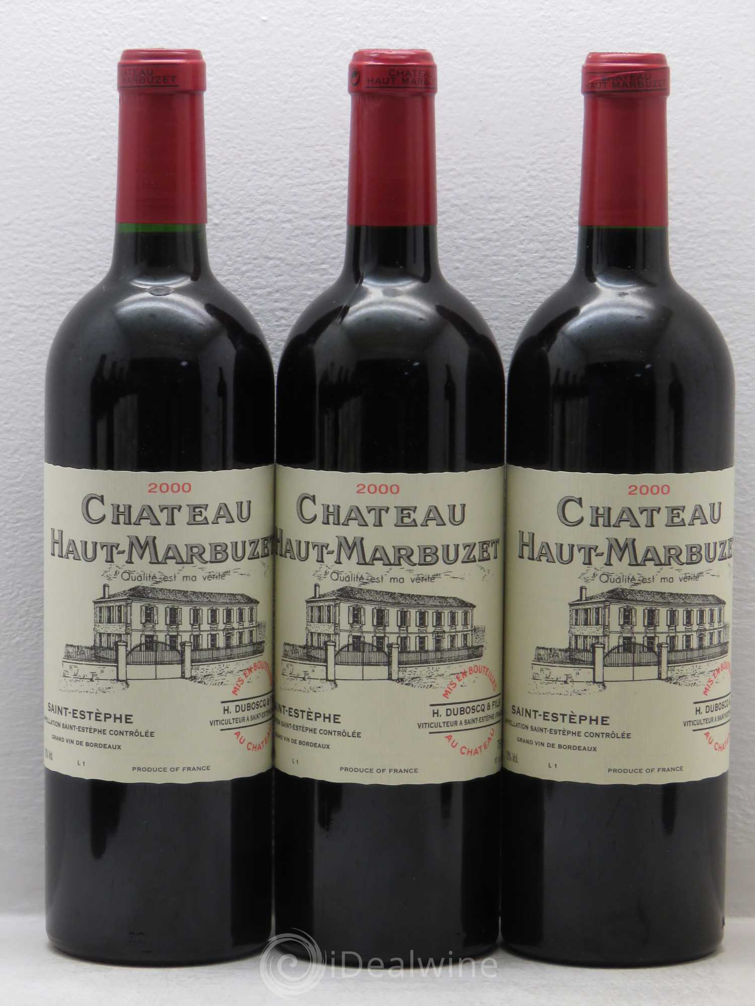 Château Haut Marbuzet 2000 - Lot de 12 bouteilles - 2
