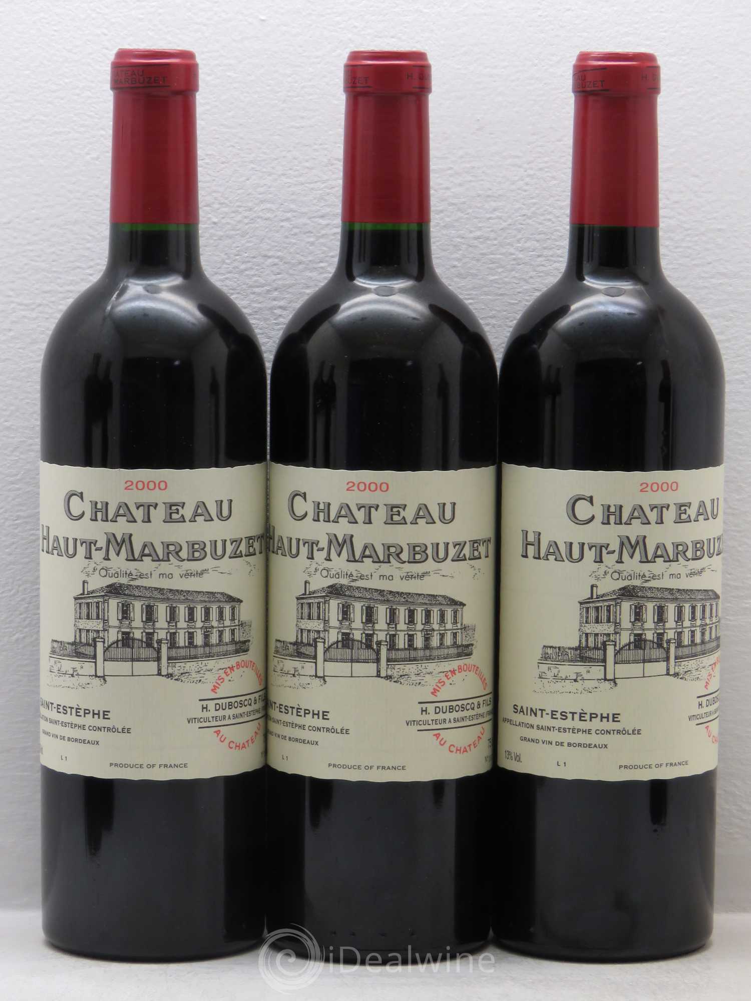 Château Haut Marbuzet 2000 - Lot de 12 bouteilles - 3