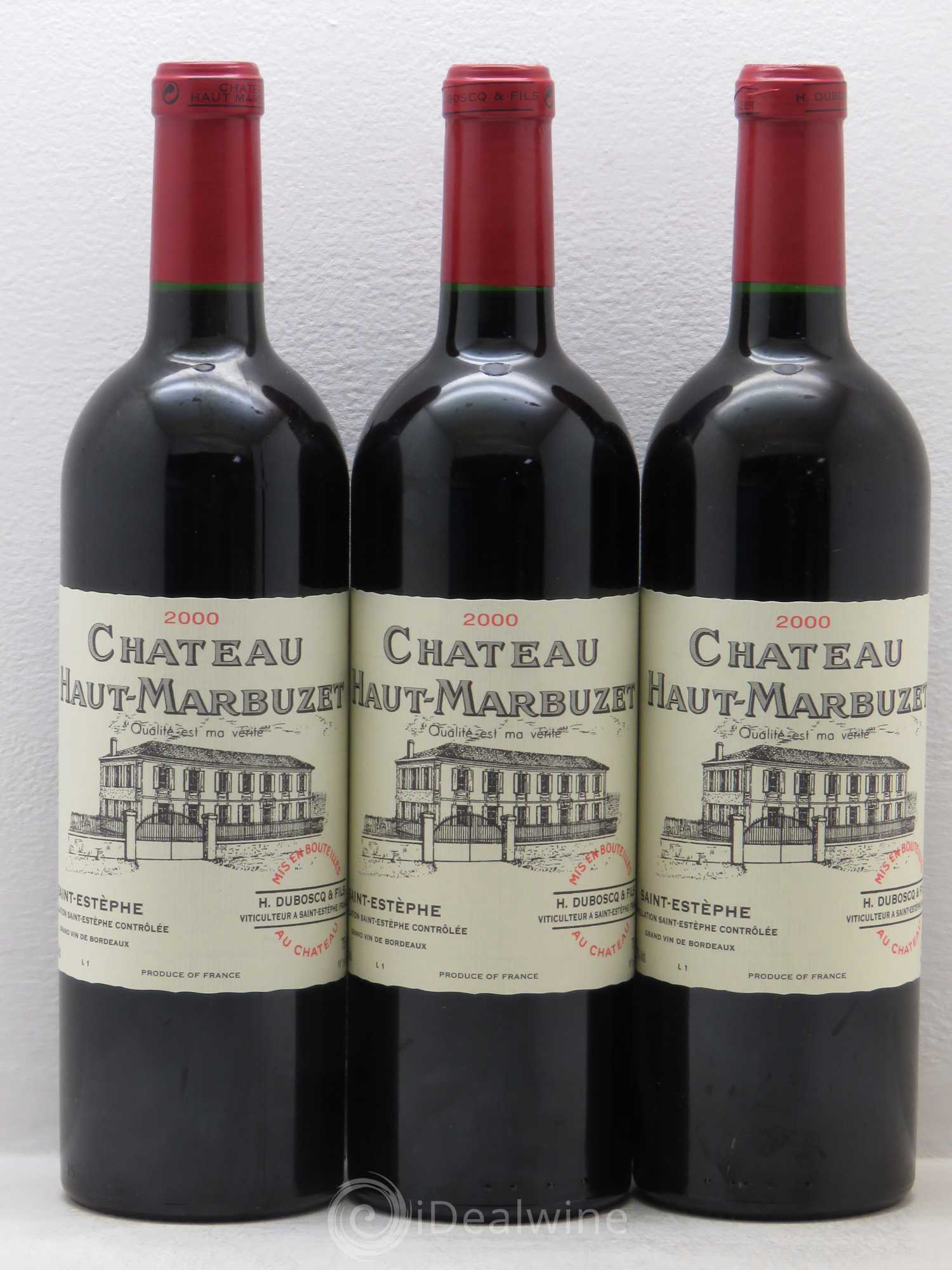 Château Haut Marbuzet 2000 - Lot de 12 bouteilles - 4