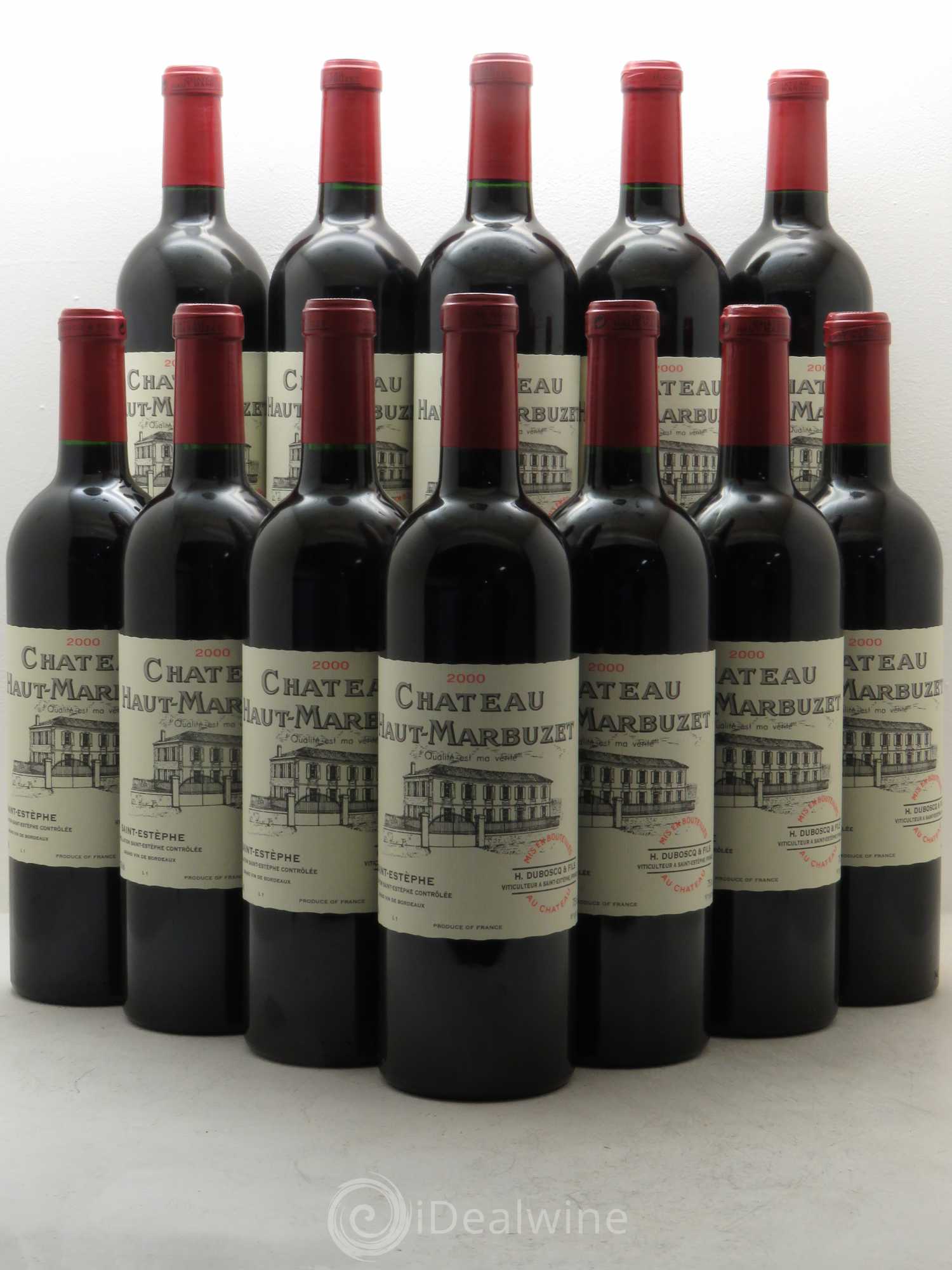 Château Haut Marbuzet 2000 - Lot de 12 bouteilles - 0