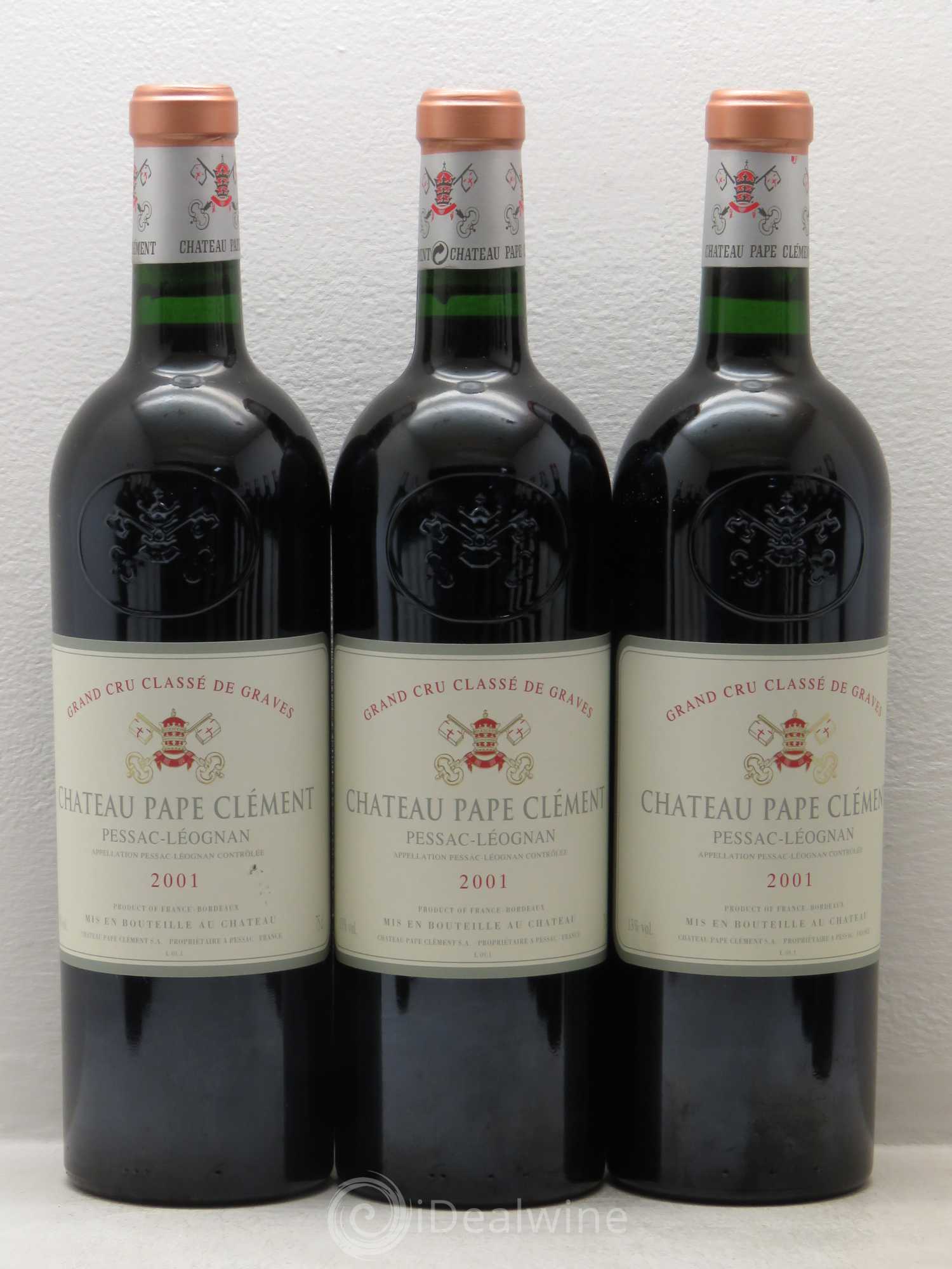 Château Pape Clément Cru Classé de Graves 2001 - Lot de 12 bouteilles - 1