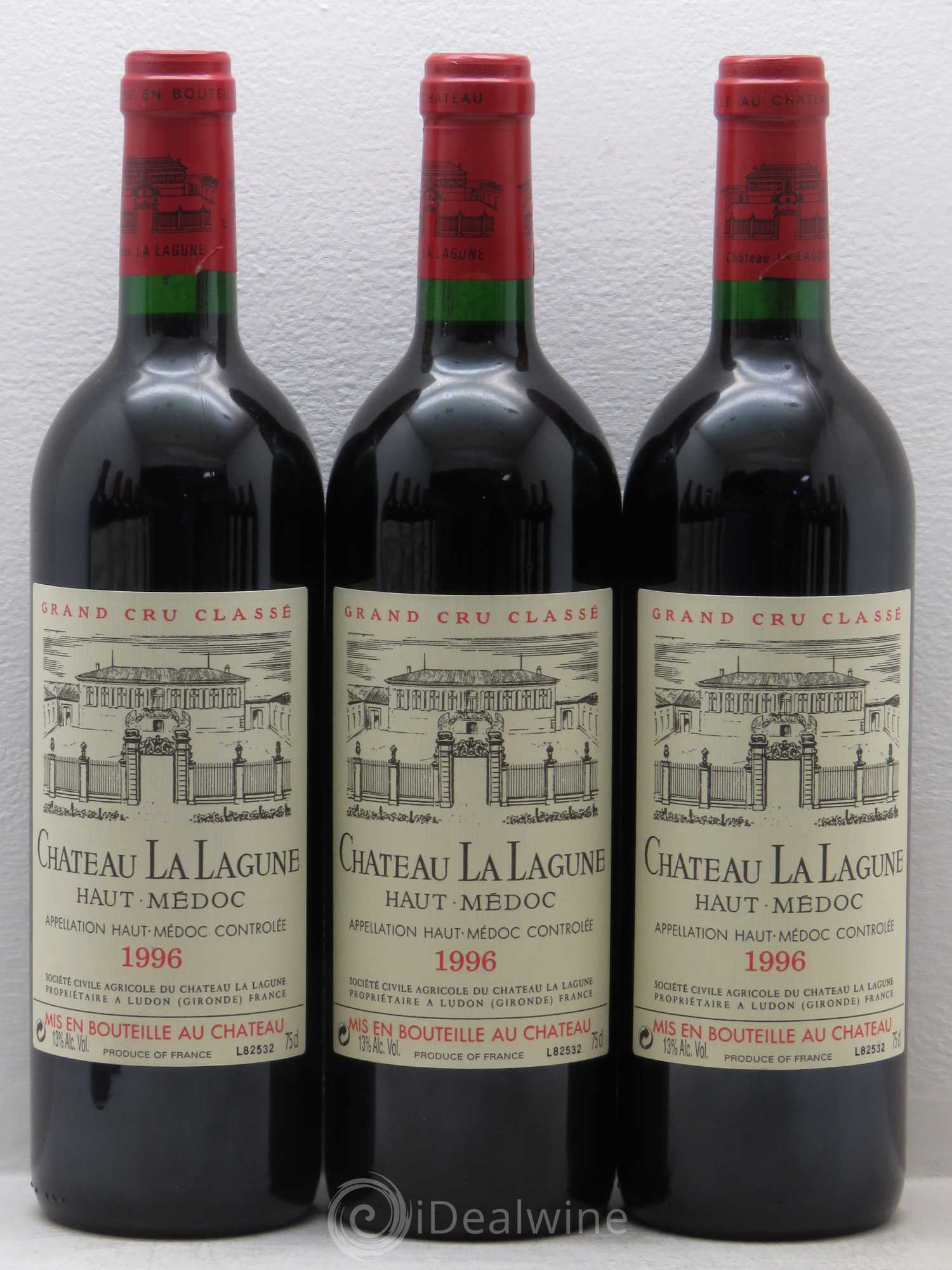 Château la Lagune 3ème Grand Cru Classé 1996 - Lot de 12 bouteilles - 1