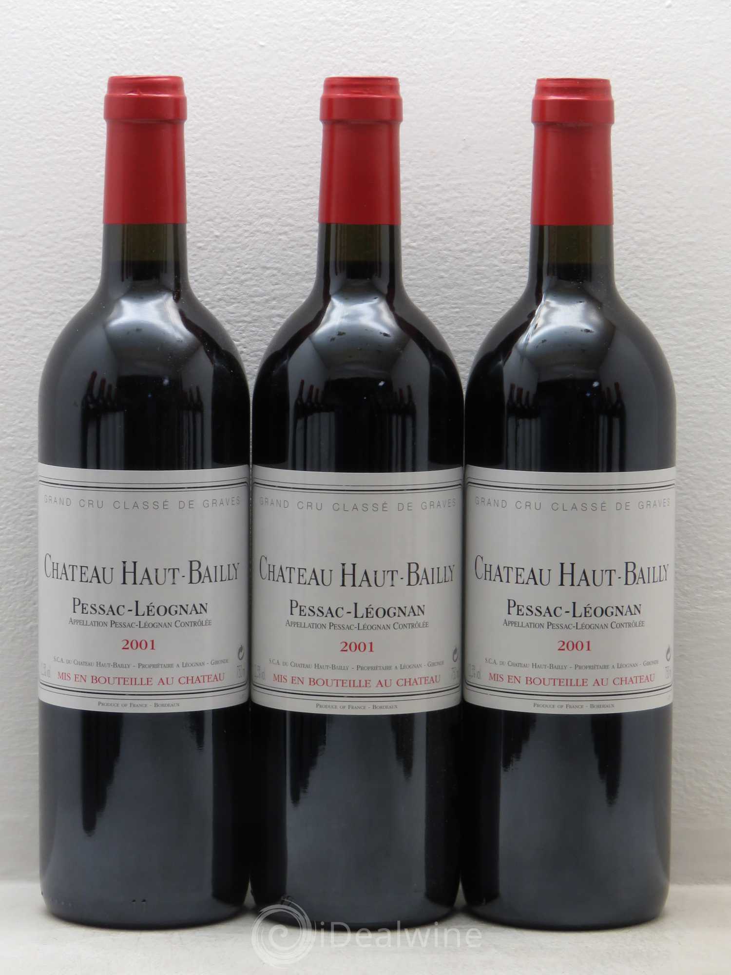 Château Haut-Bailly Cru Classé de Graves 2001 - Lot de 12 bouteilles - 1