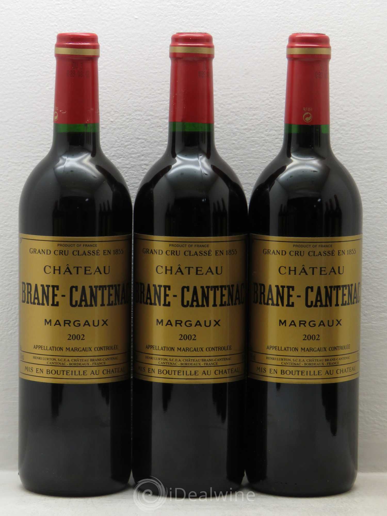 Château Brane Cantenac 2ème Grand Cru Classé 2002 - Lot de 12 bouteilles - 2
