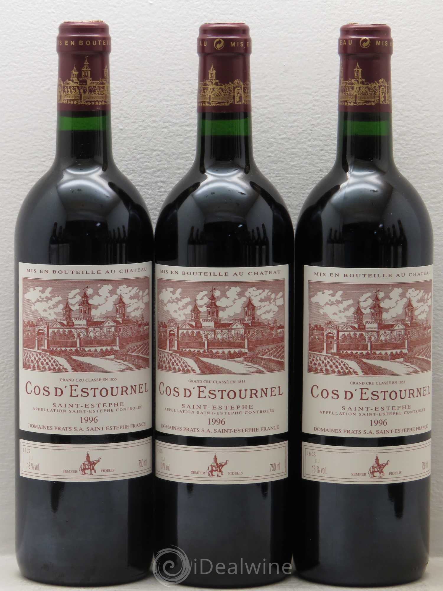 Cos d'Estournel 2ème Grand Cru Classé 1996 - Lot de 12 bouteilles - 1