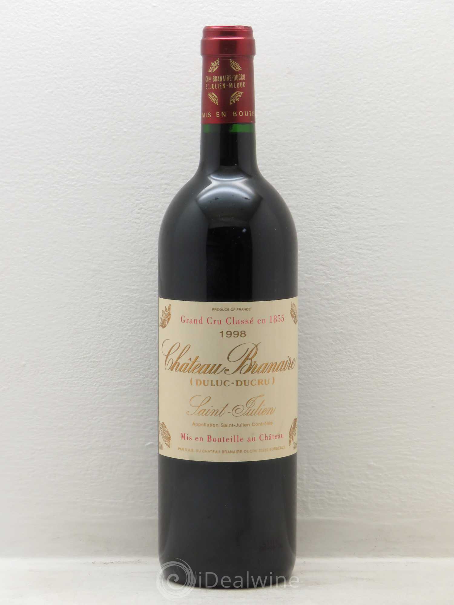 Château Branaire Ducru 4ème Grand Cru Classé 1998 - Lot de 1 bouteille - 0