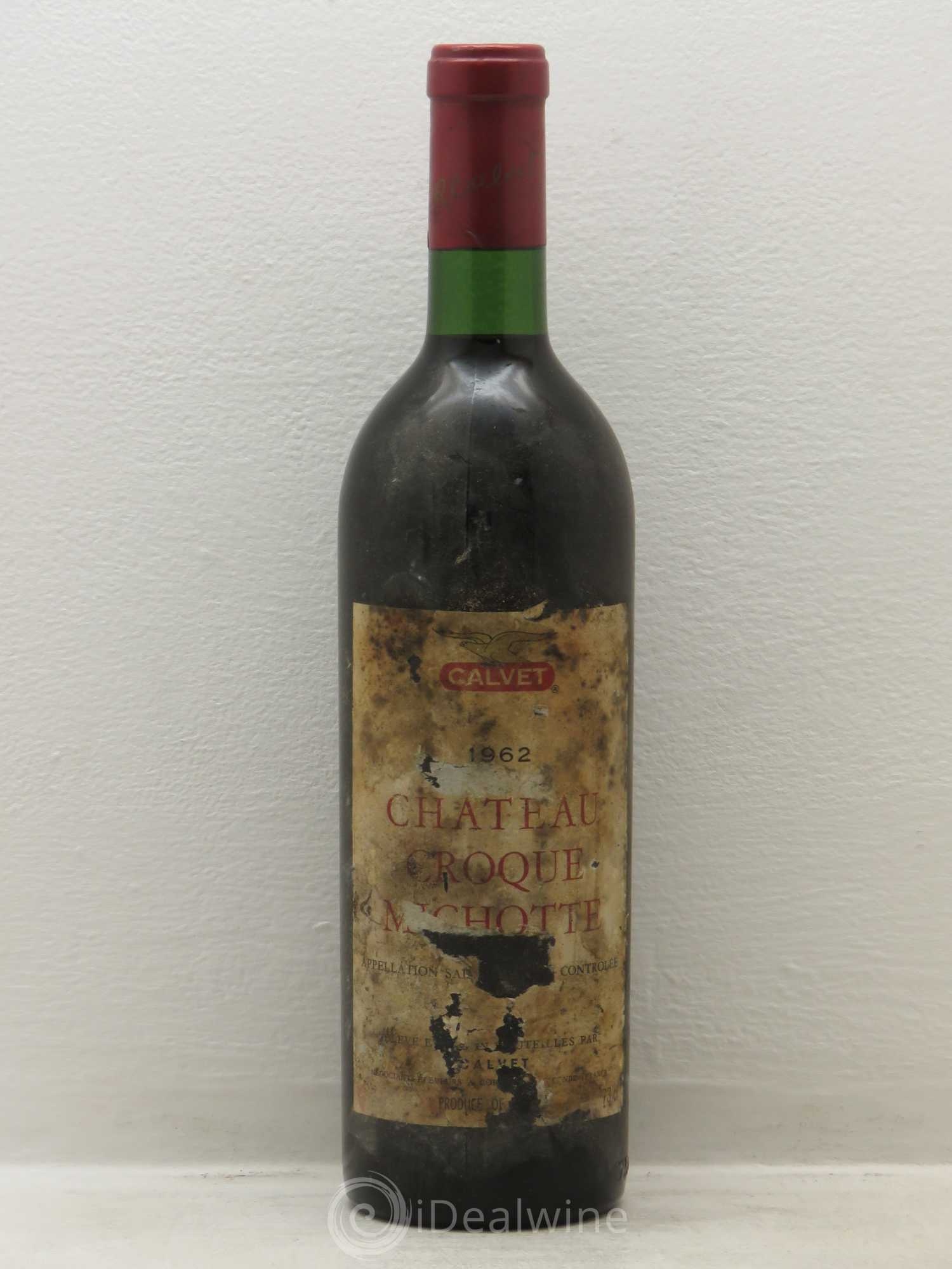 Château Croque Michotte 1962 - Lot de 1 bouteille - 0