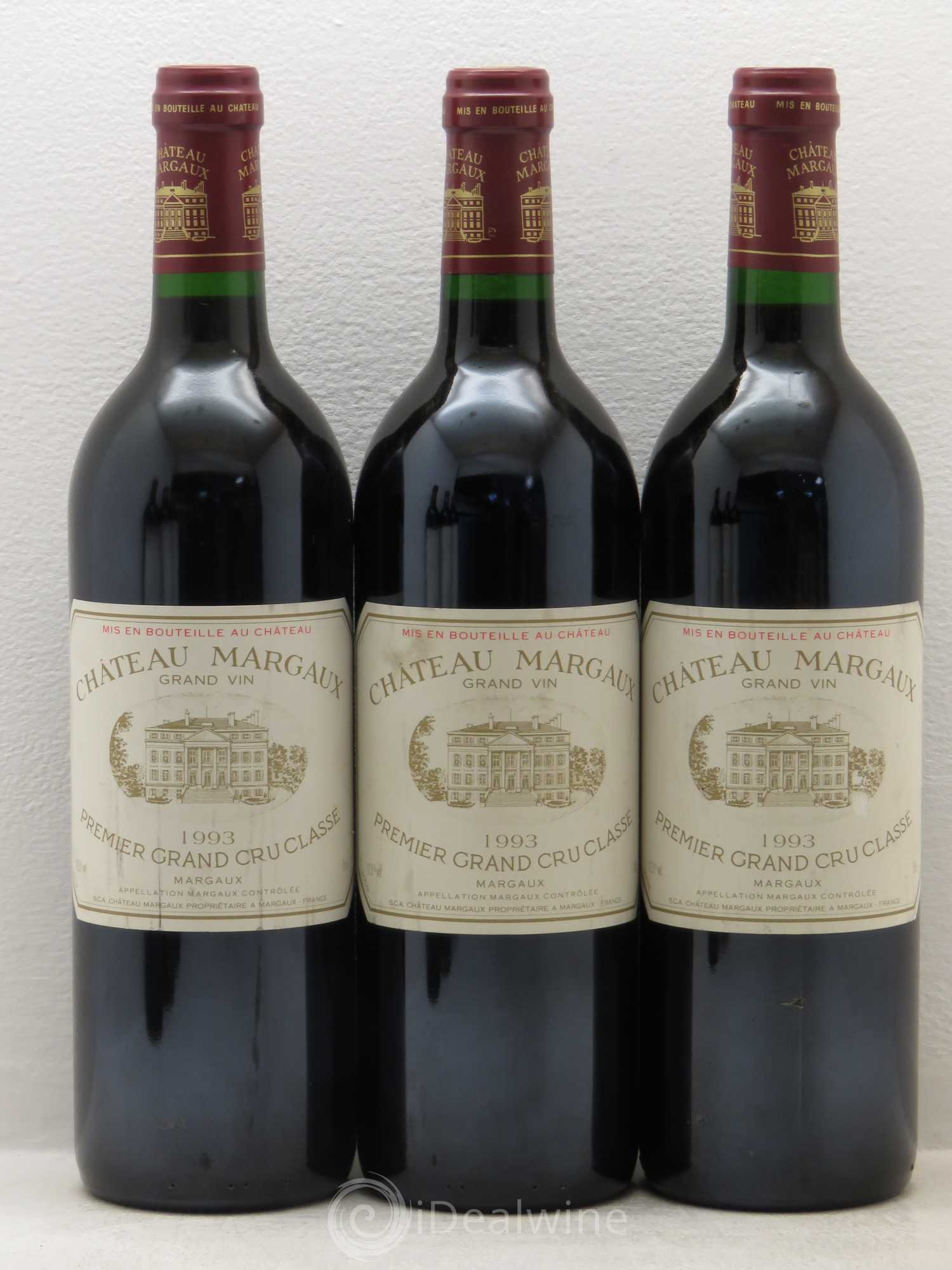 Château Margaux 1er Grand Cru Classé 1993 - Lot de 6 bouteilles - 1