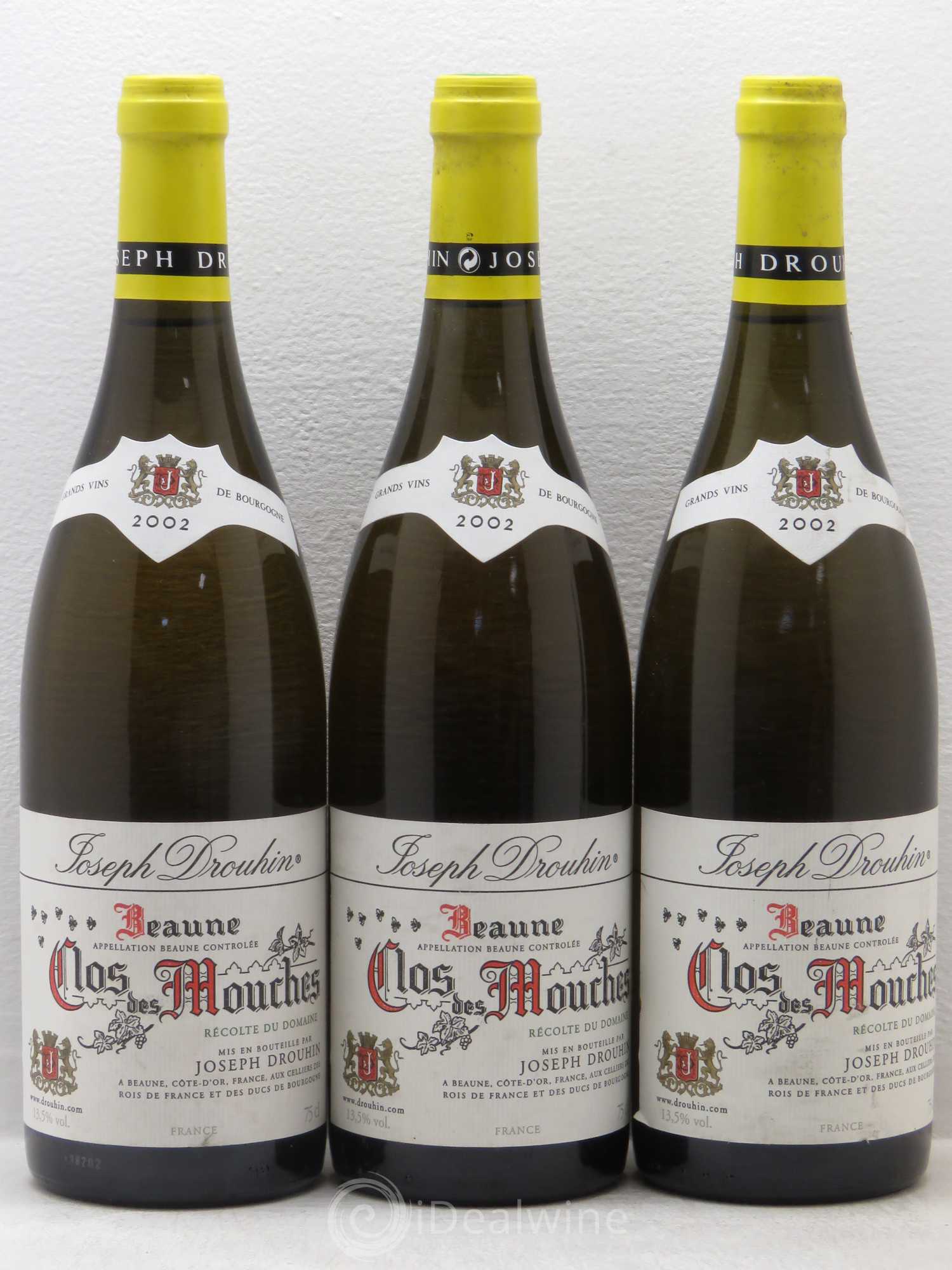 Beaune 1er Cru Clos des Mouches Joseph Drouhin 2002 - Lot de 3 bouteilles - 0