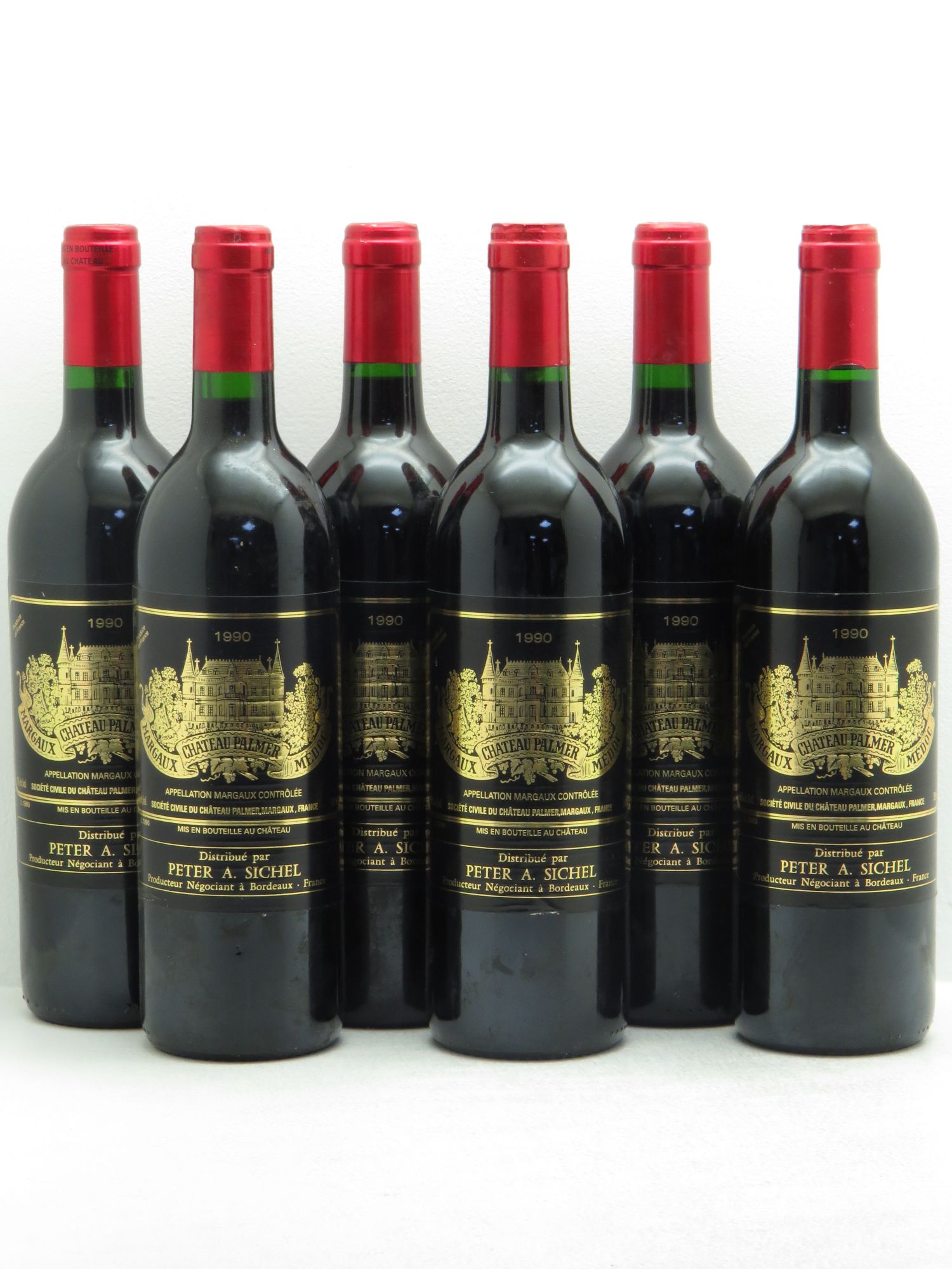 Château Palmer 3ème Grand Cru Classé 1990 - Lot de 6 bouteilles - 0