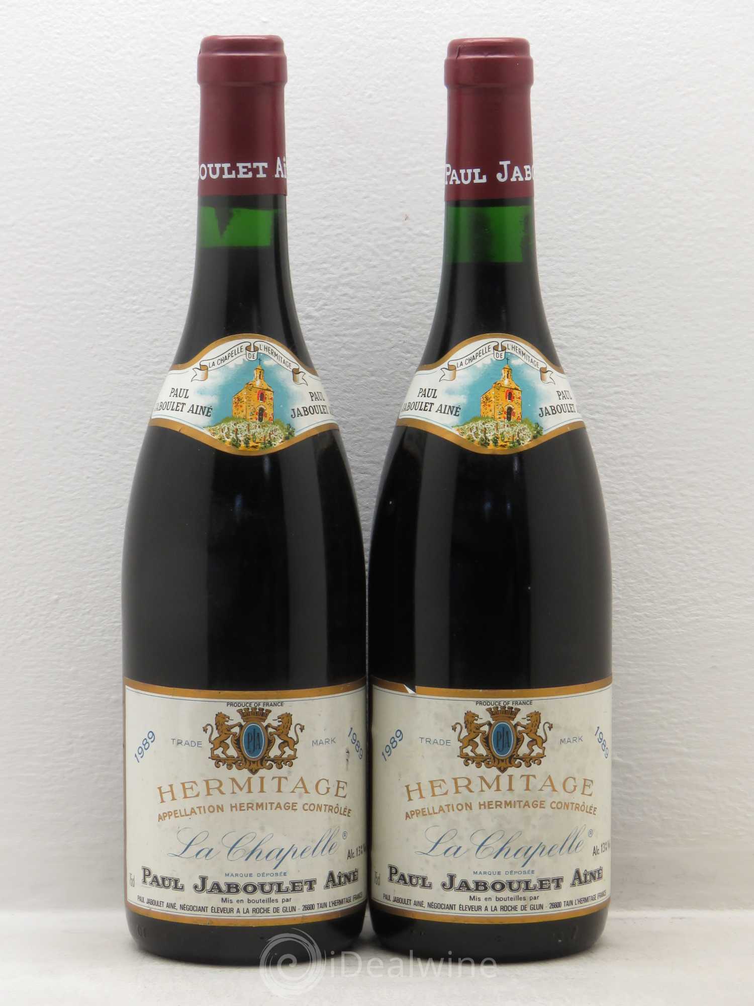 Hermitage La Chapelle Paul Jaboulet Ainé 1989 - Lot de 2 bouteilles - 0