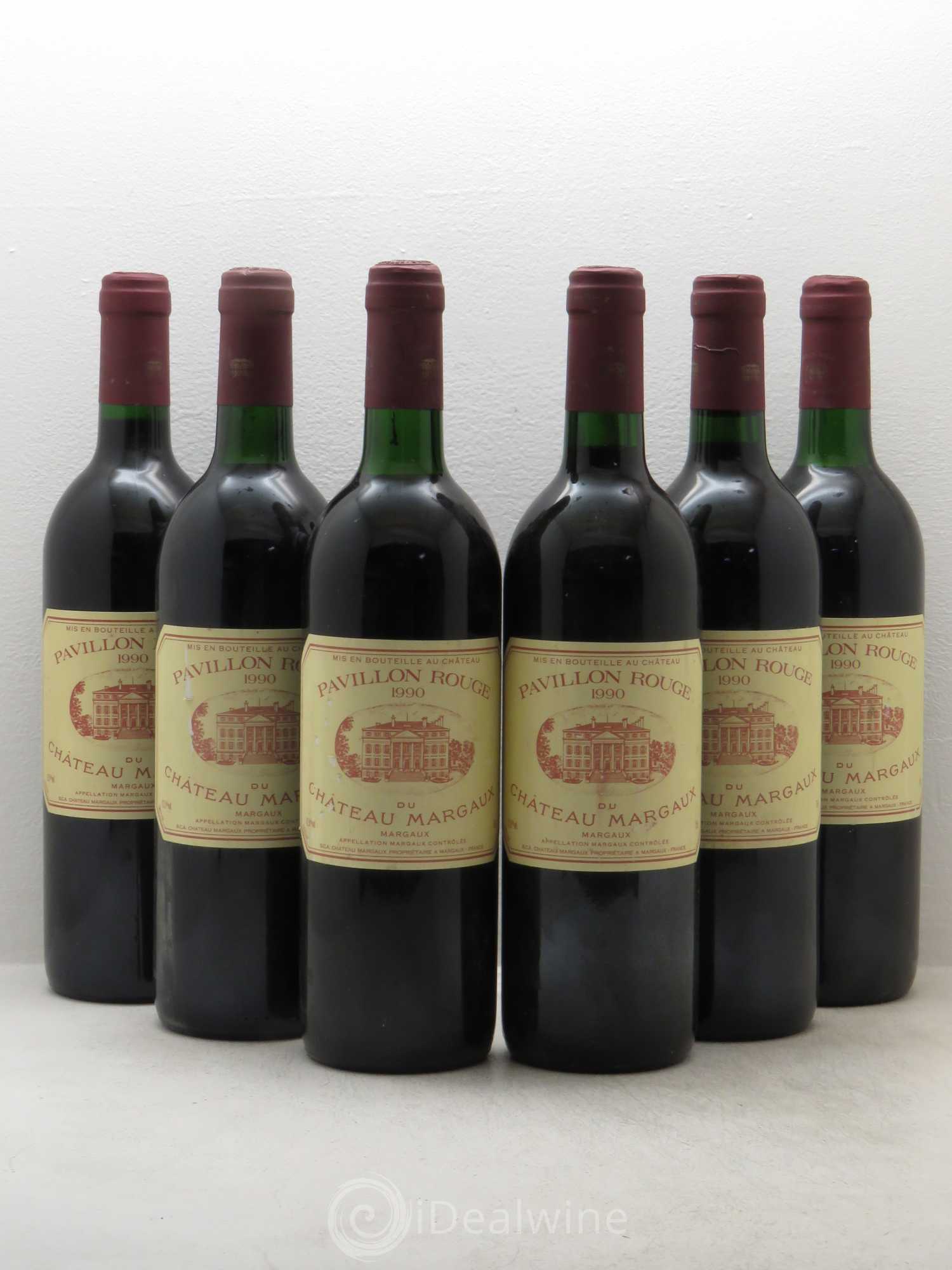 Pavillon Rouge du Château Margaux Second Vin 1990 - Lot de 6 bouteilles - 0
