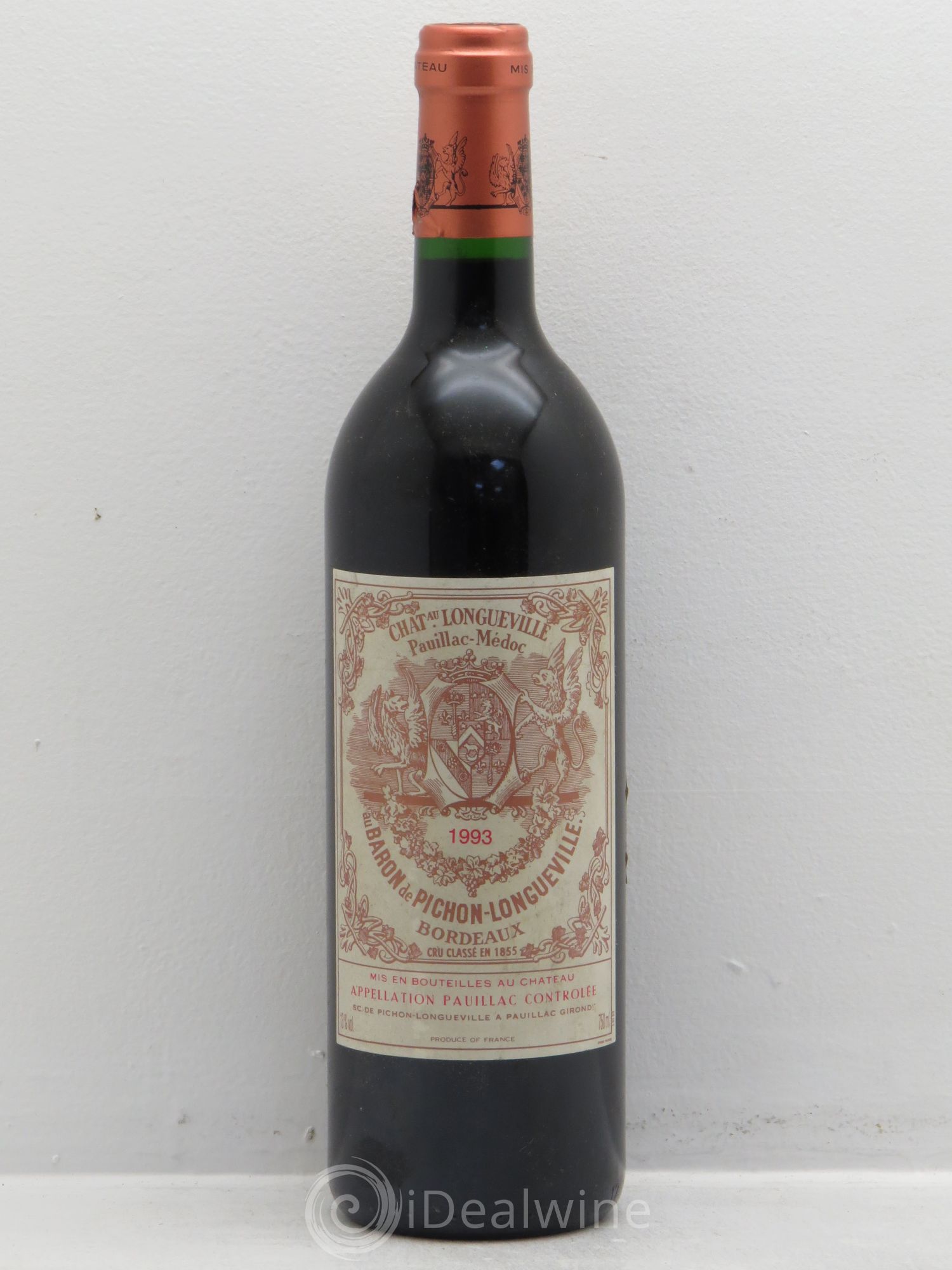 Pichon Longueville Baron 2ème Grand Cru Classé 1993 - Lot de 6 bouteilles - 0