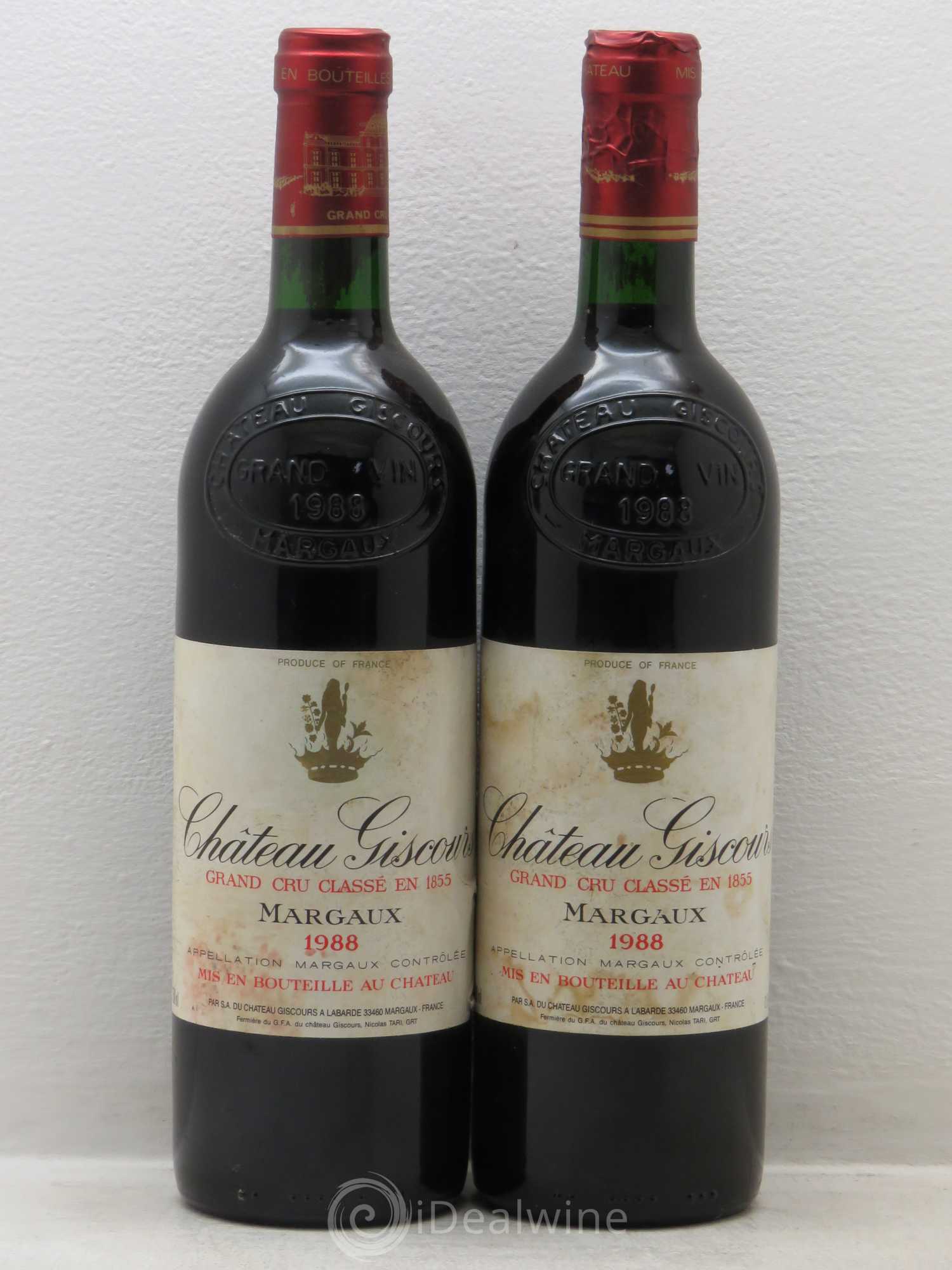 Château Giscours 3ème Grand Cru Classé 1988 - Lot de 2 bouteilles - 0