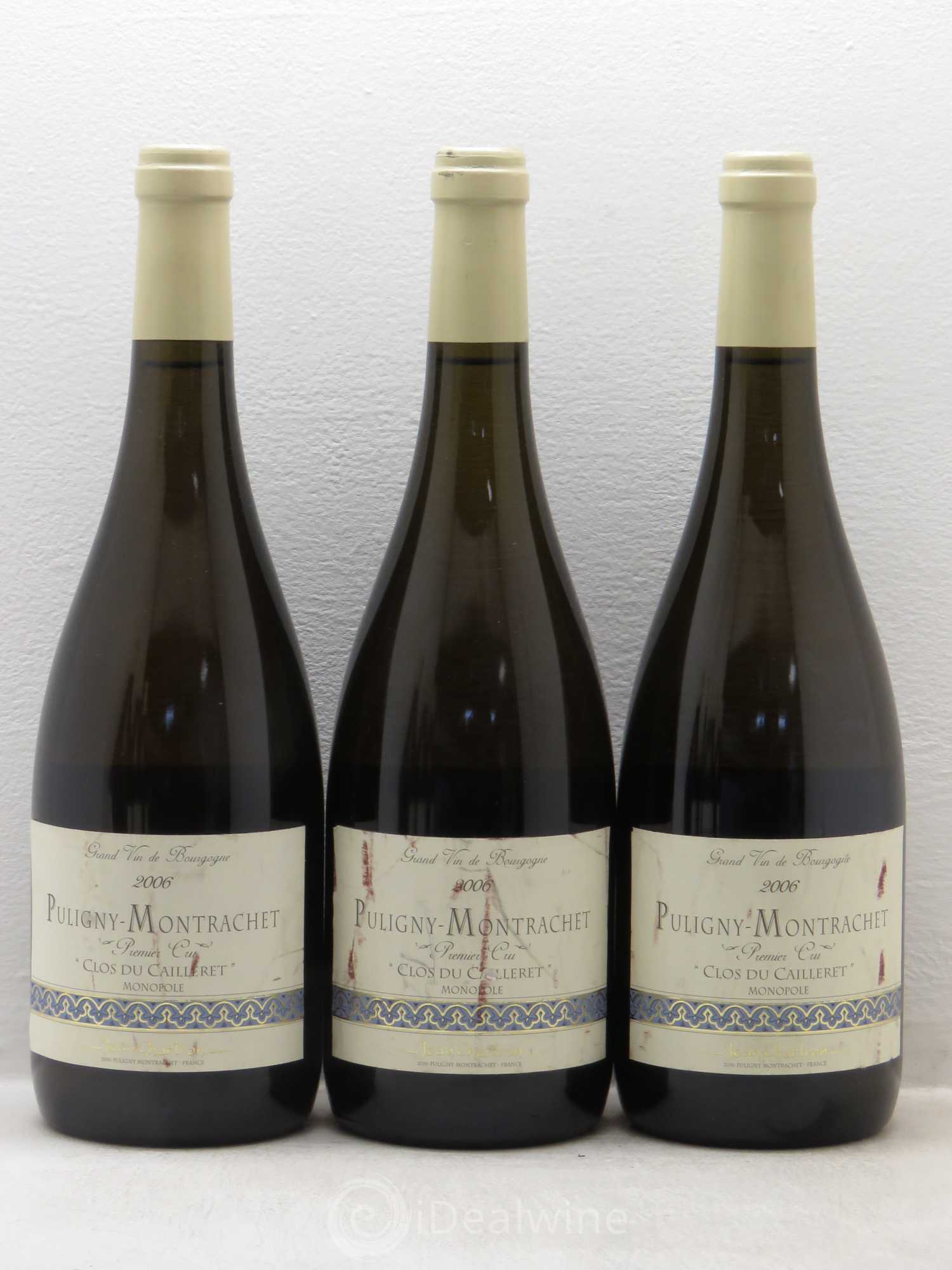 Puligny-Montrachet 1er Cru Clos du cailleret Jean Chartron (Domaine) 2006 - Lot de 6 bouteilles - 1