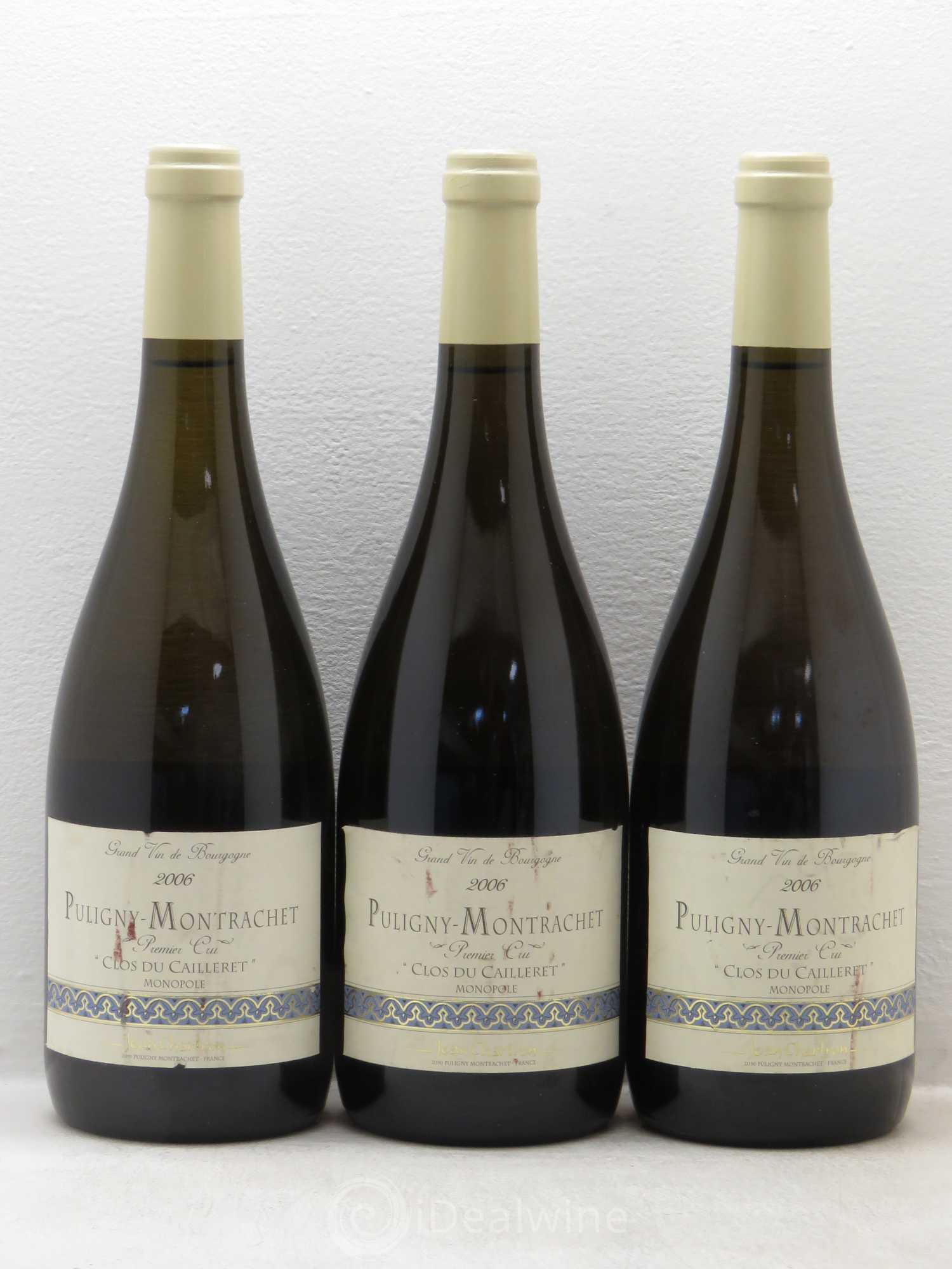 Puligny-Montrachet 1er Cru Clos du cailleret Jean Chartron (Domaine) 2006 - Lot de 6 bouteilles - 2