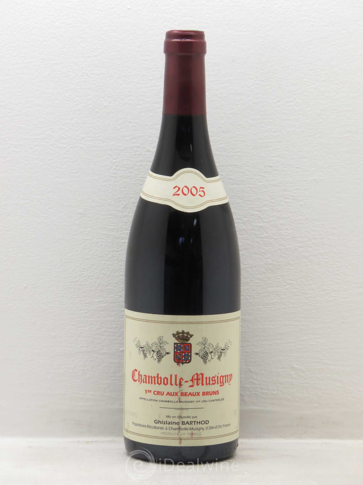 Chambolle-Musigny 1er Cru Aux Beaux Bruns Ghislaine Barthod 2005 - Lot de 1 bouteille - 0