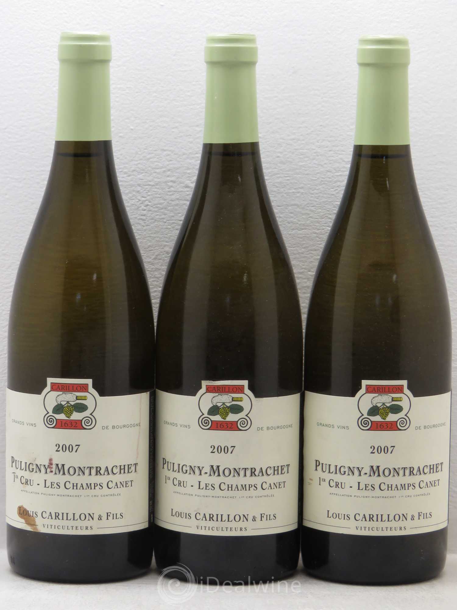 Puligny-Montrachet 1er Cru 2007 - Lot de 3 bouteilles - 0