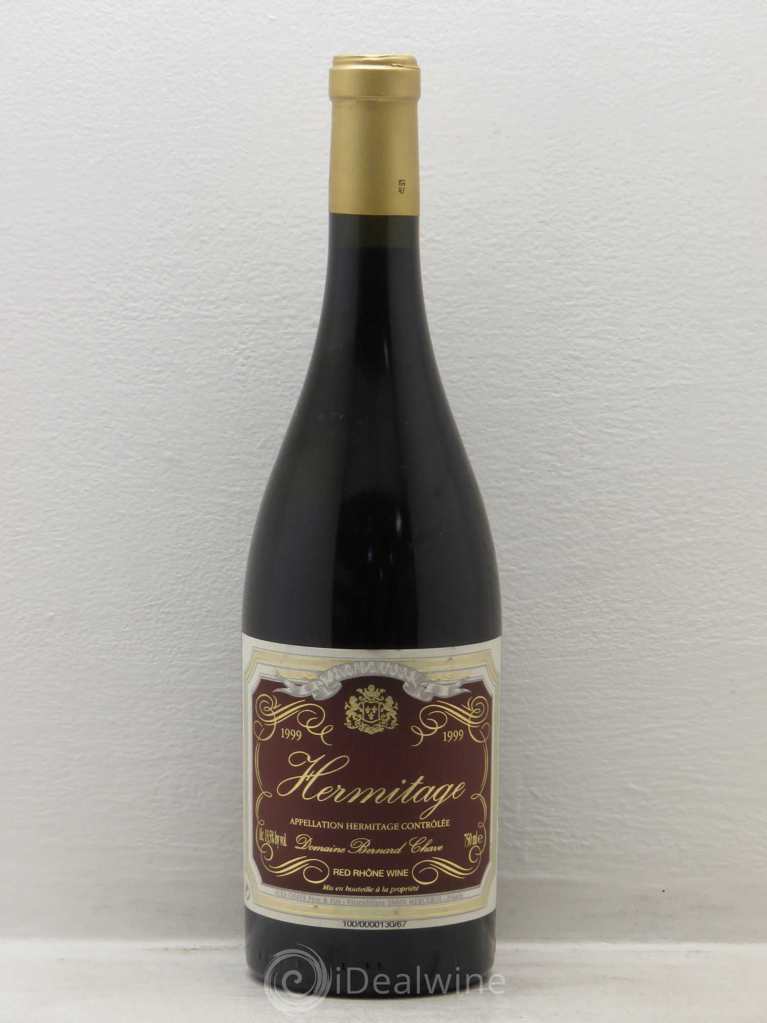 Hermitage Bernard Chave 1999 - Lot de 1 bouteille - 0