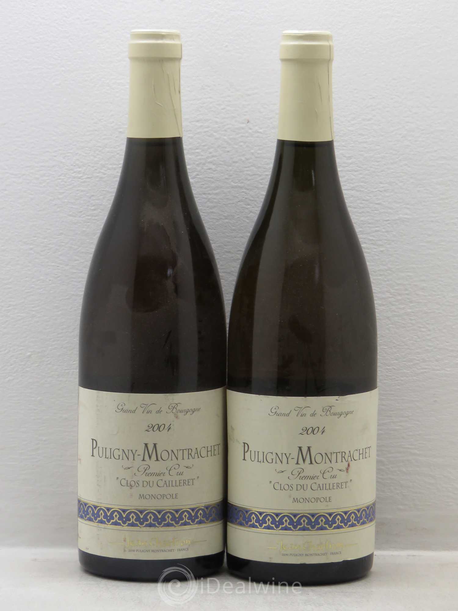 Puligny-Montrachet 1er Cru Clos du cailleret Jean Chartron (Domaine) 2004 - Lot de 2 bouteilles - 0