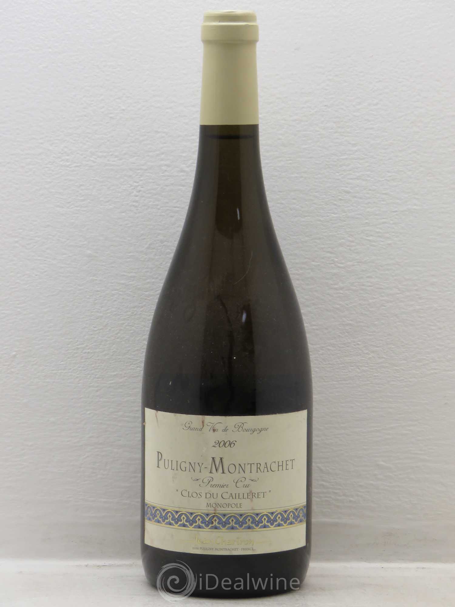 Puligny-Montrachet 1er Cru Clos du cailleret Jean Chartron (Domaine) 2006 - Lot de 1 bouteille - 0