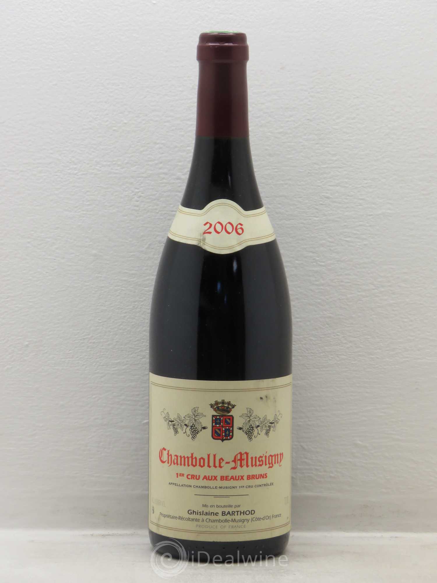 Chambolle-Musigny 1er Cru Aux Beaux Bruns Ghislaine Barthod 2006 - Lot de 1 bouteille - 0