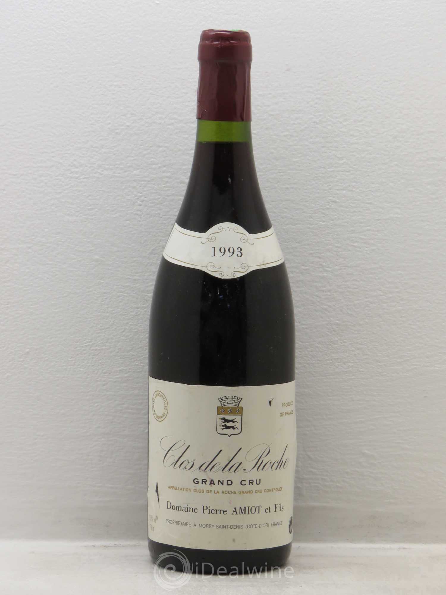 Clos de la Roche Grand Cru Pierre Amiot Et Fils 1993 - Posten von 1 Flasche - 0
