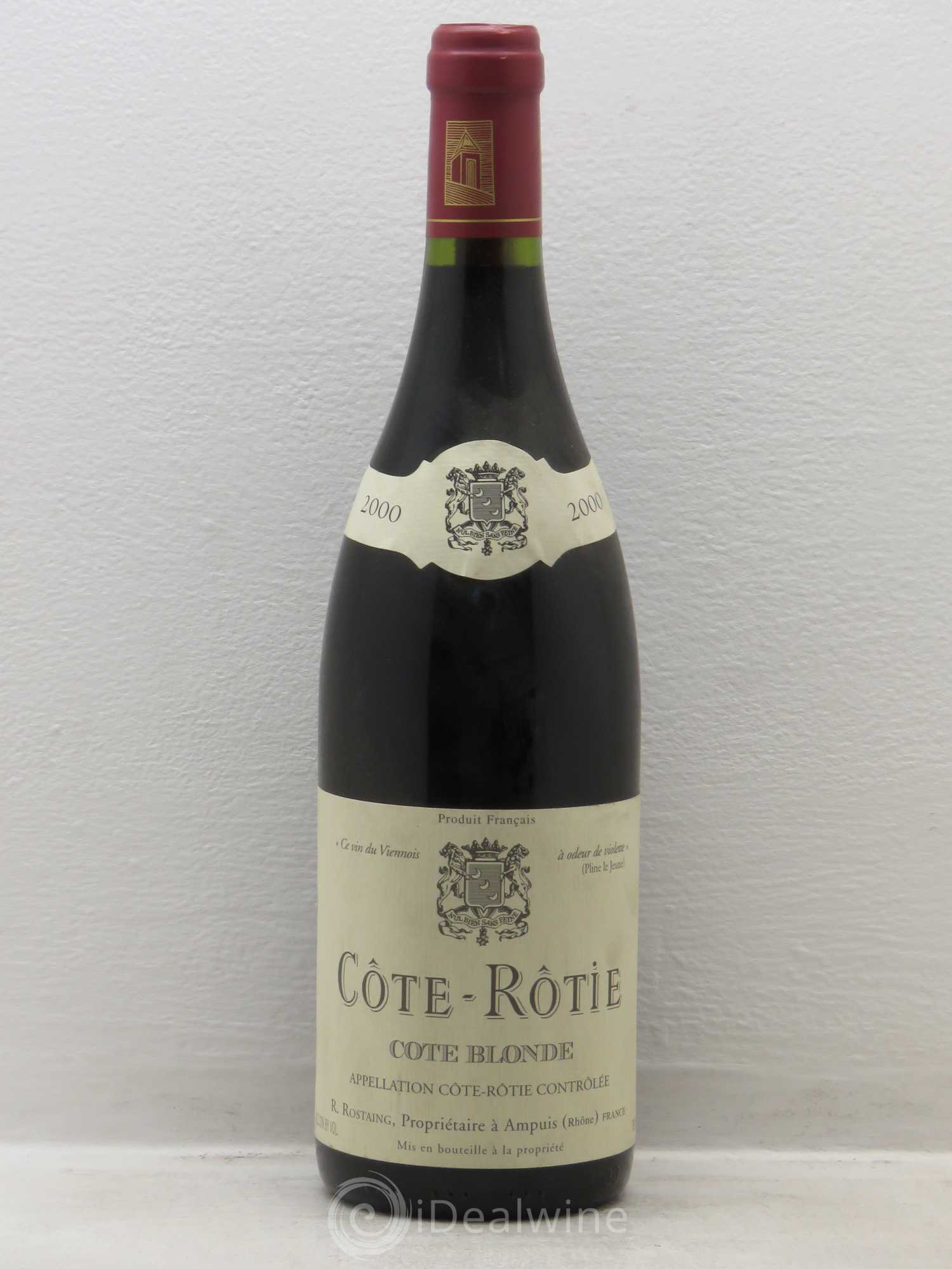 Côte-Rôtie Côte Blonde René Rostaing 2000 - Lot of 1 bottle - 0