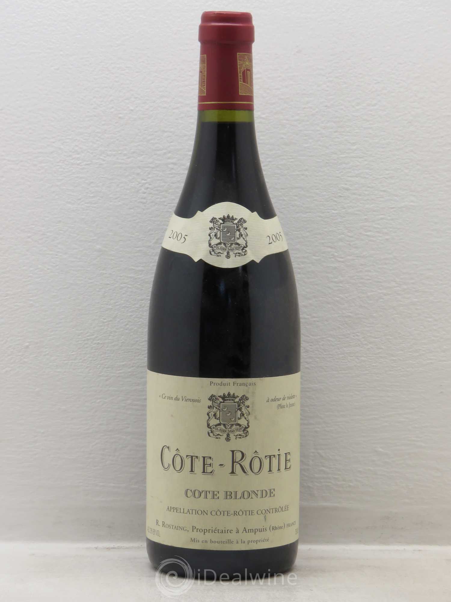 Côte-Rôtie Côte Blonde René Rostaing 2005 - Posten von 1 Flasche - 0