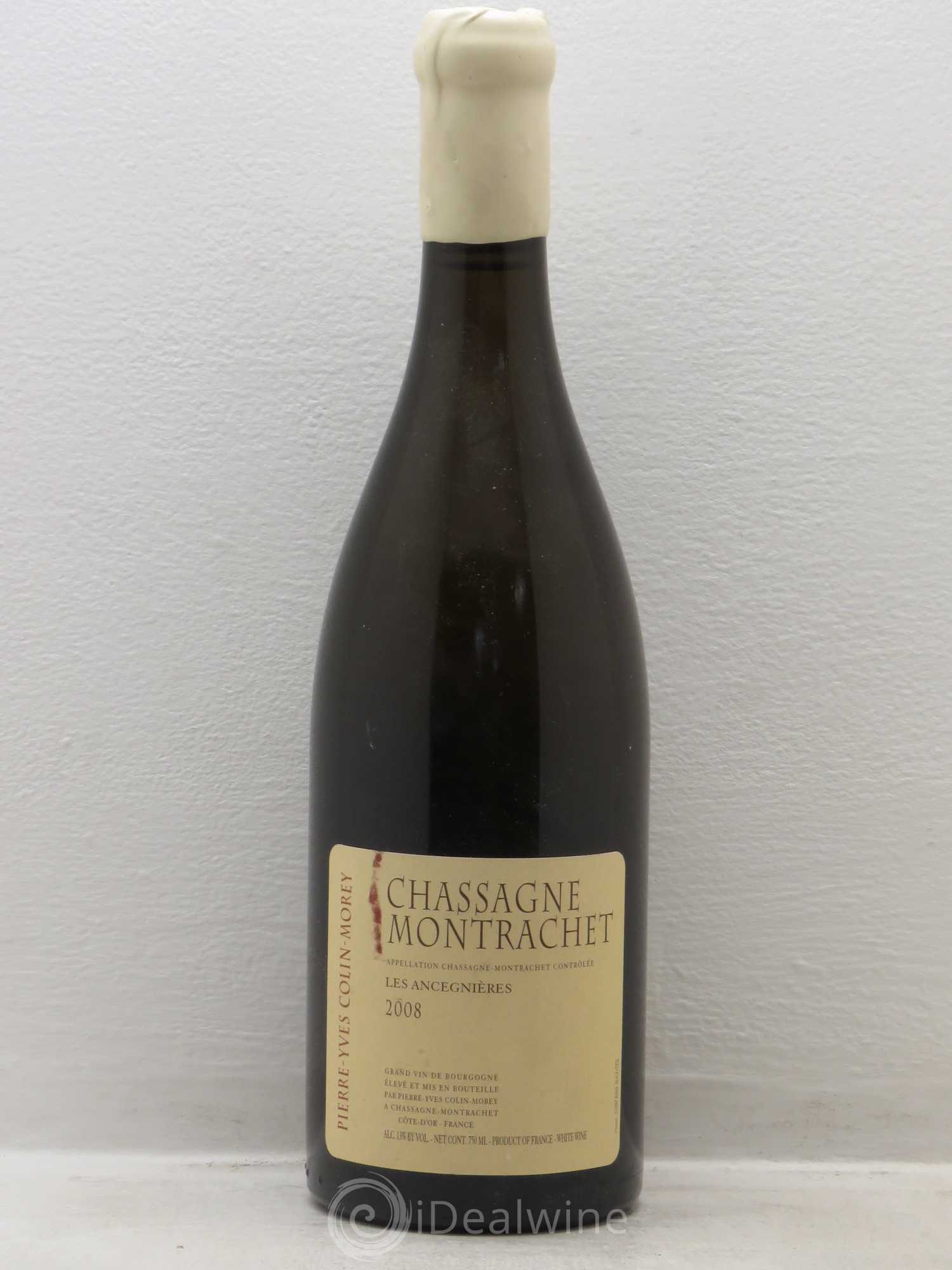 Chassagne-Montrachet Les Ancégnières Pierre-Yves Colin Morey 2008 - Lot de 1 bouteille - 0