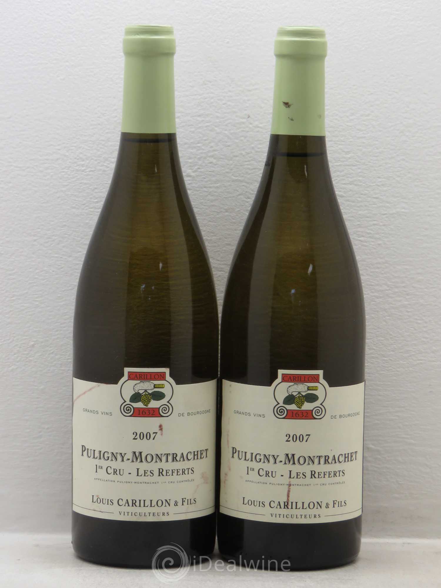Puligny-Montrachet 1er Cru Les Referts François Carillon 2007 - Lot de 2 bouteilles - 0