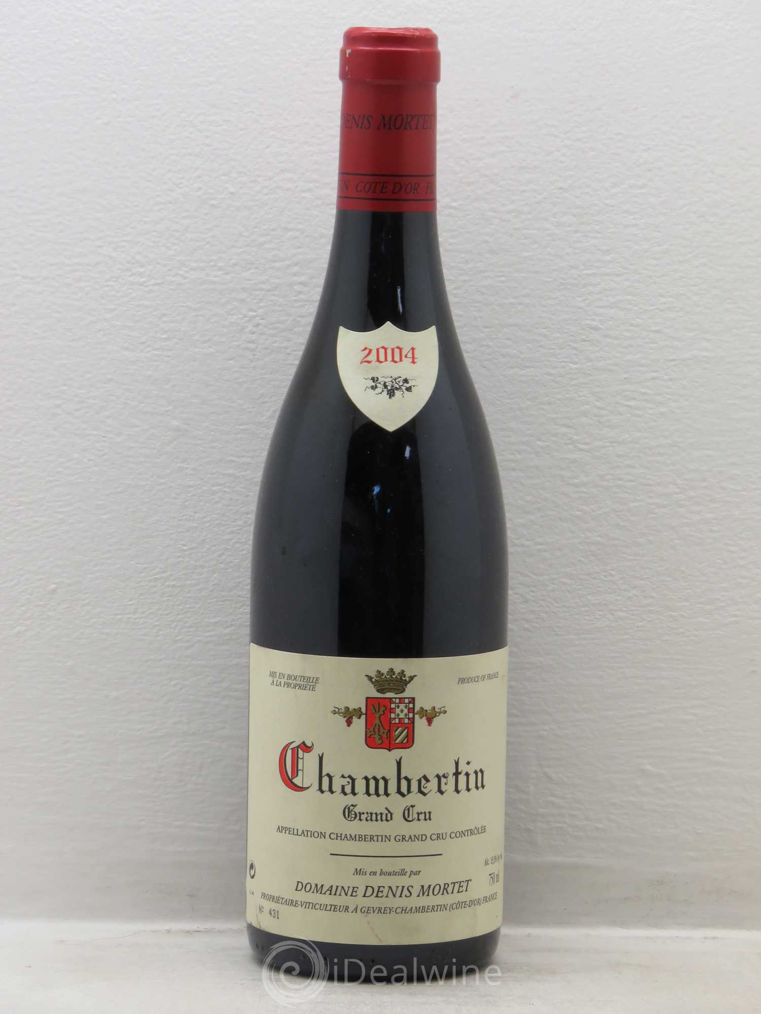 Chambertin Grand Cru Denis Mortet (Domaine) 2004 - Lot de 1 bouteille - 0