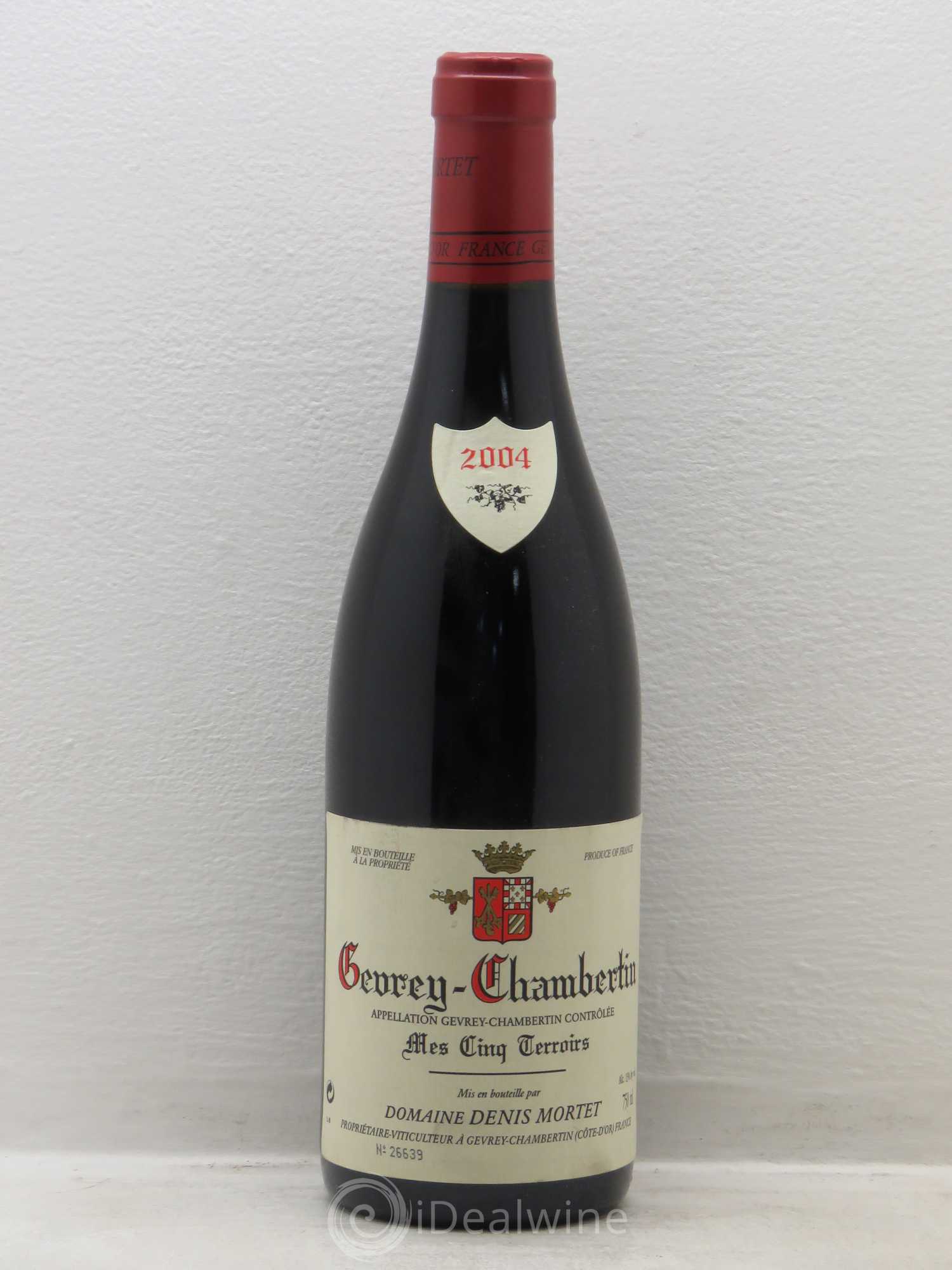 Gevrey-Chambertin Mes Cinq Terroirs Denis Mortet (Domaine) 2004 - Lot de 1 bouteille - 0