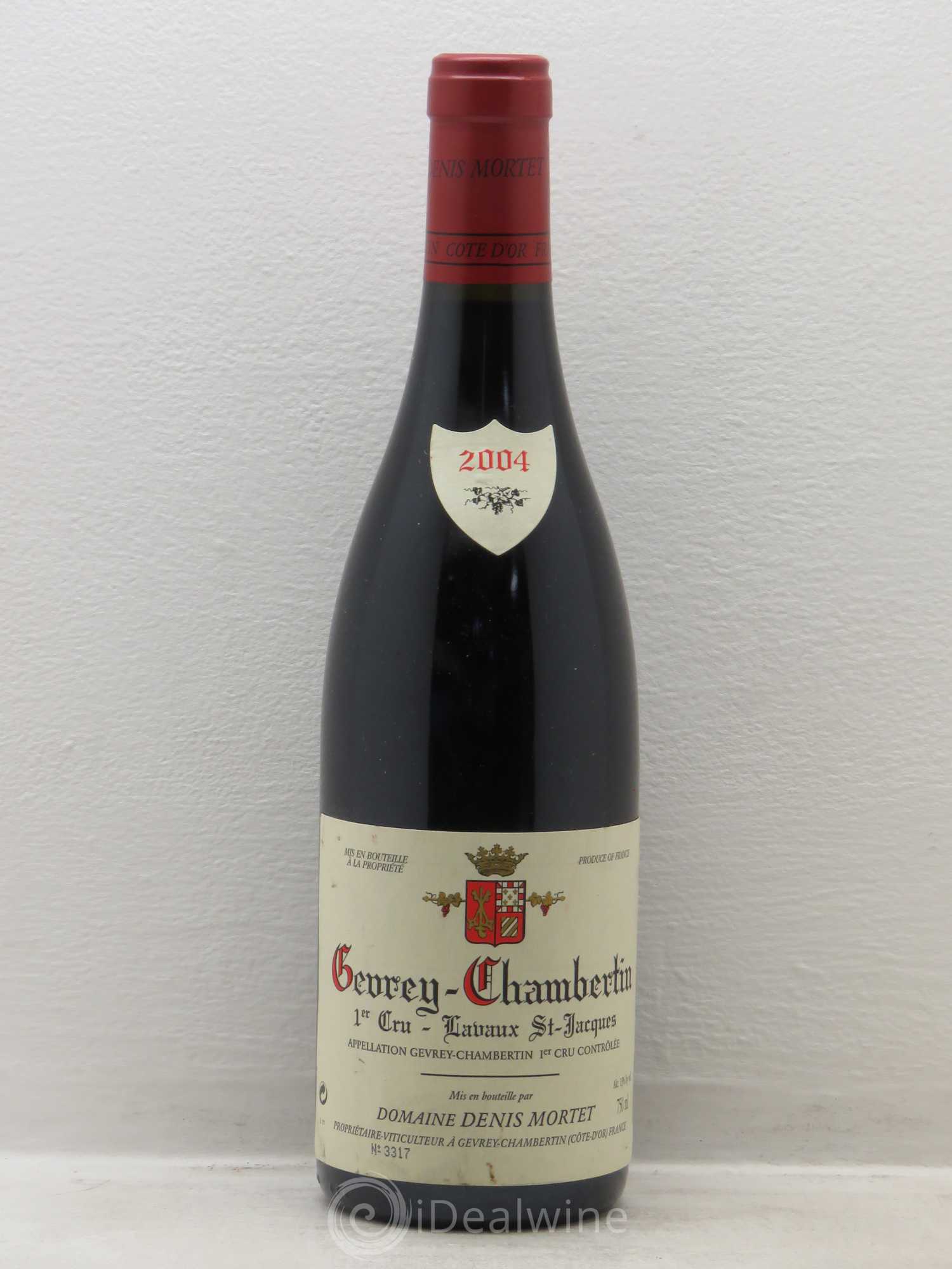 Gevrey-Chambertin 1er Cru Lavaux Saint Jacques Denis Mortet (Domaine) 2004 - Lot de 1 bouteille - 0