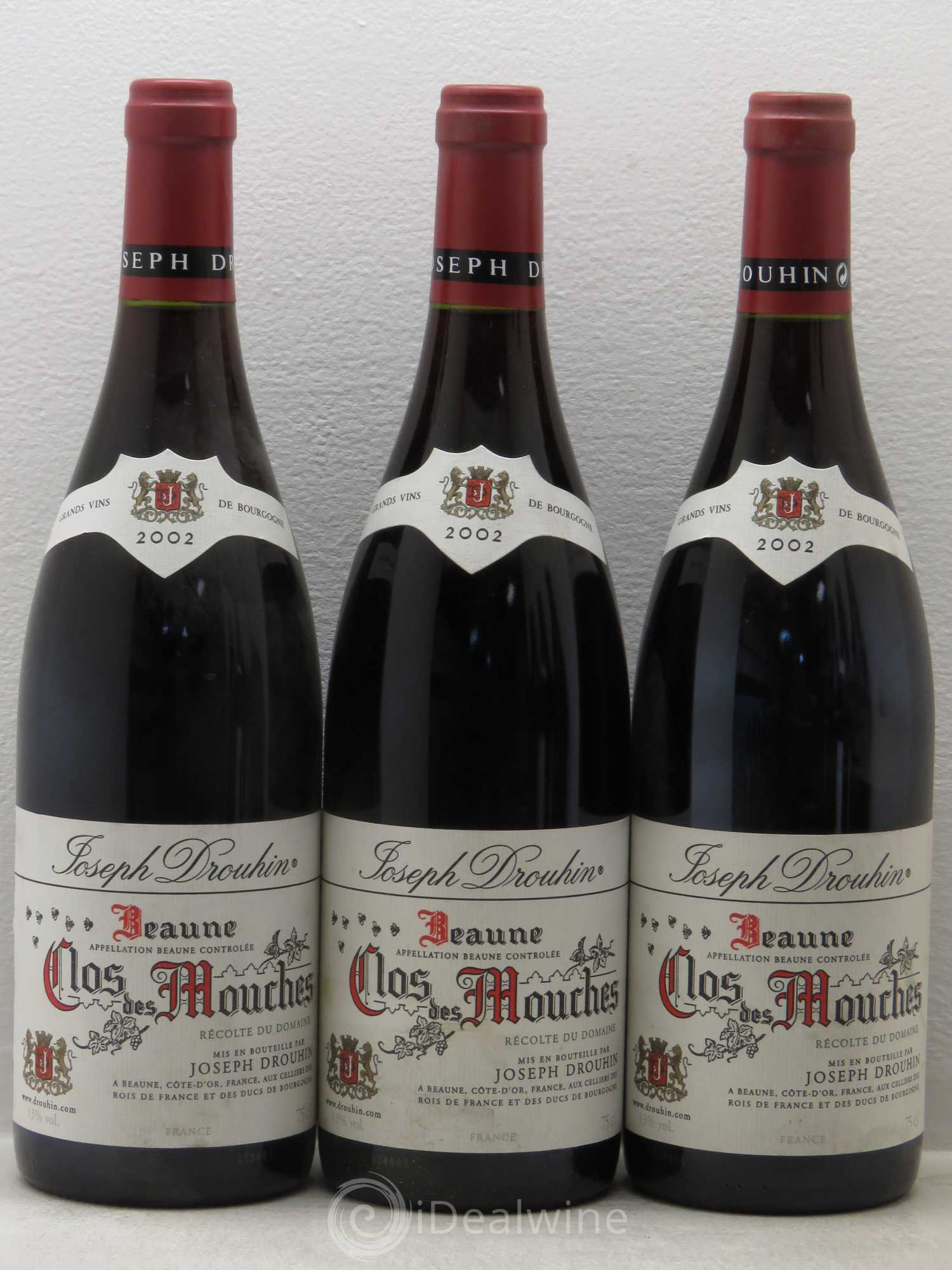 Beaune 1er Cru Clos des Mouches Joseph Drouhin 2002 - Lot de 6 bouteilles - 1